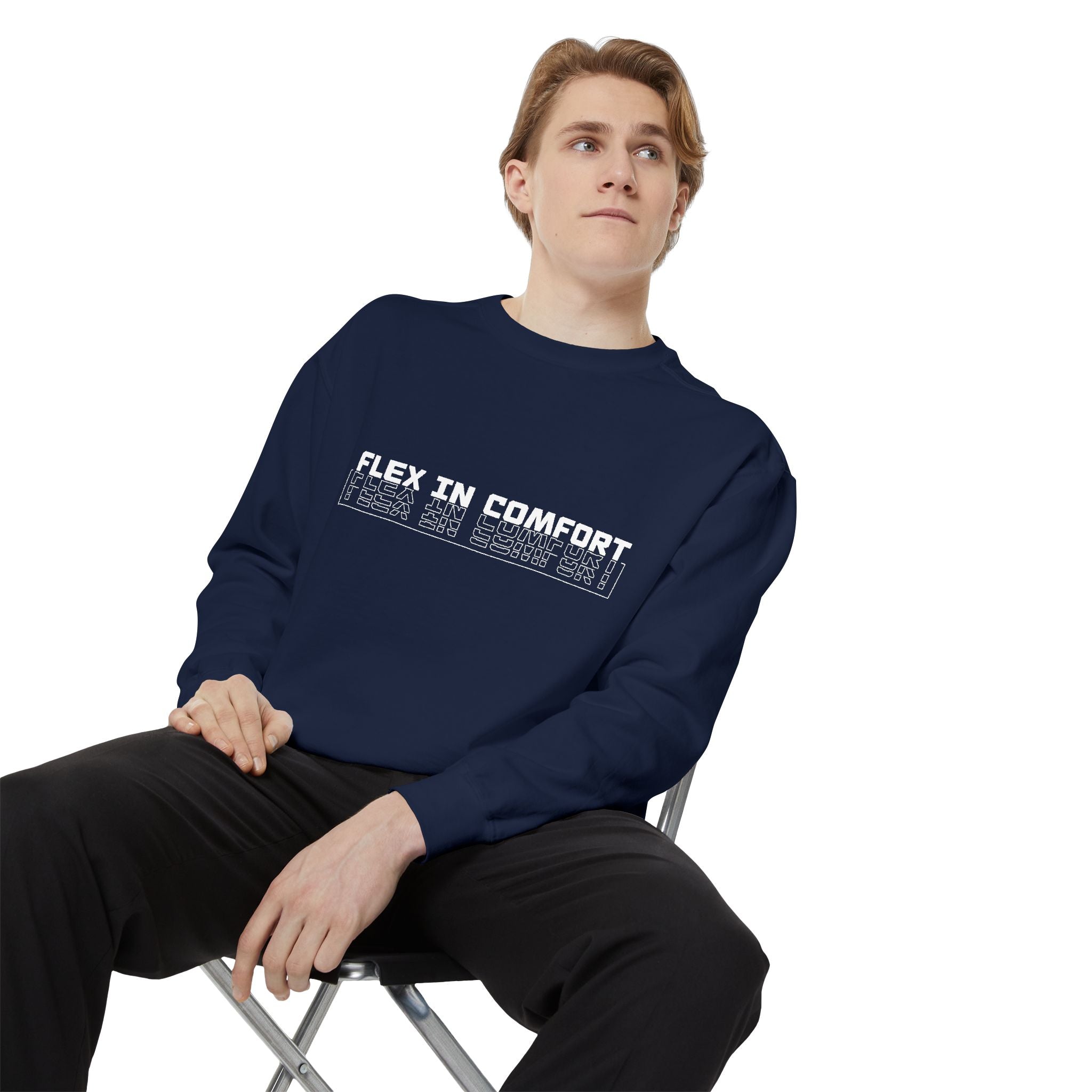 Flex In Comfort - Garment-Dyed Sweatshirt