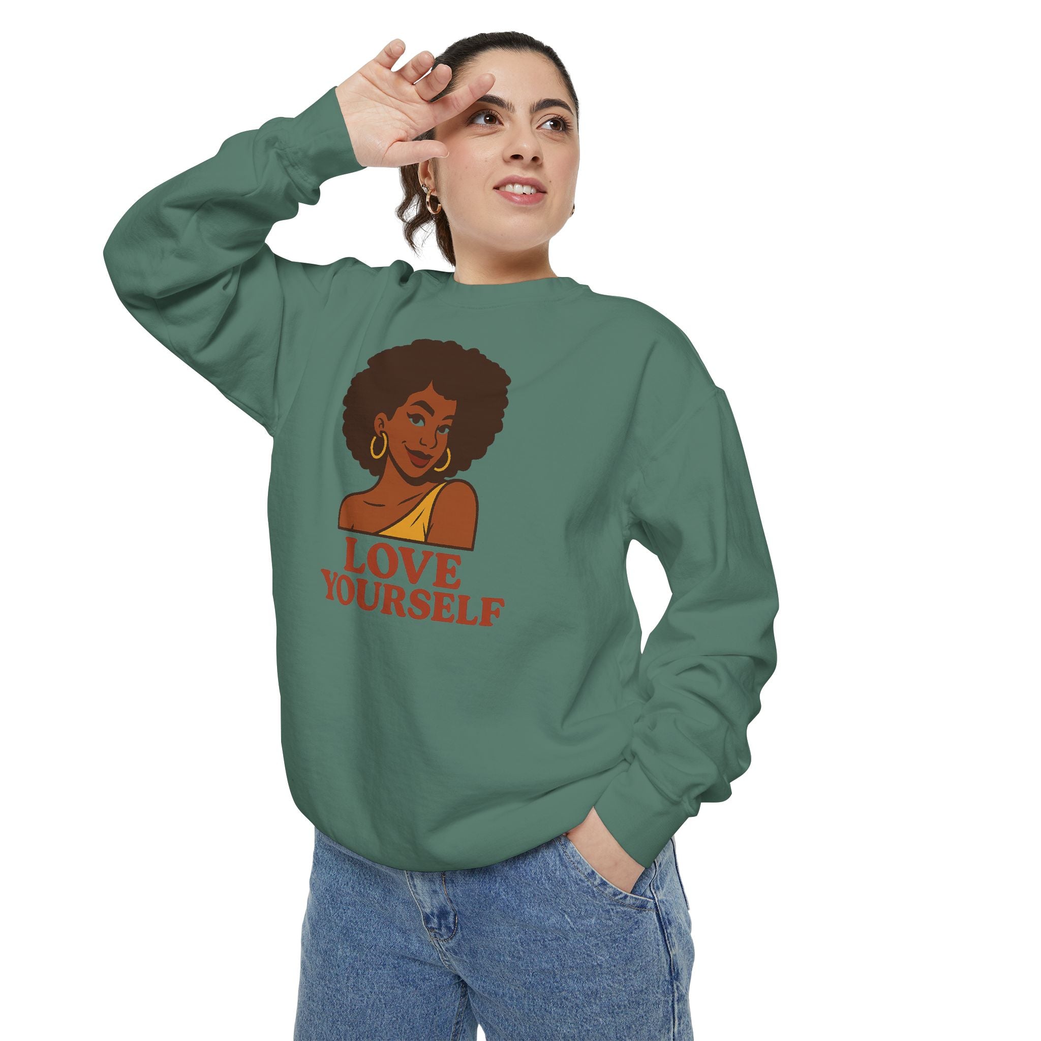 Love Yourself - Garment-Dyed Sweatshirt