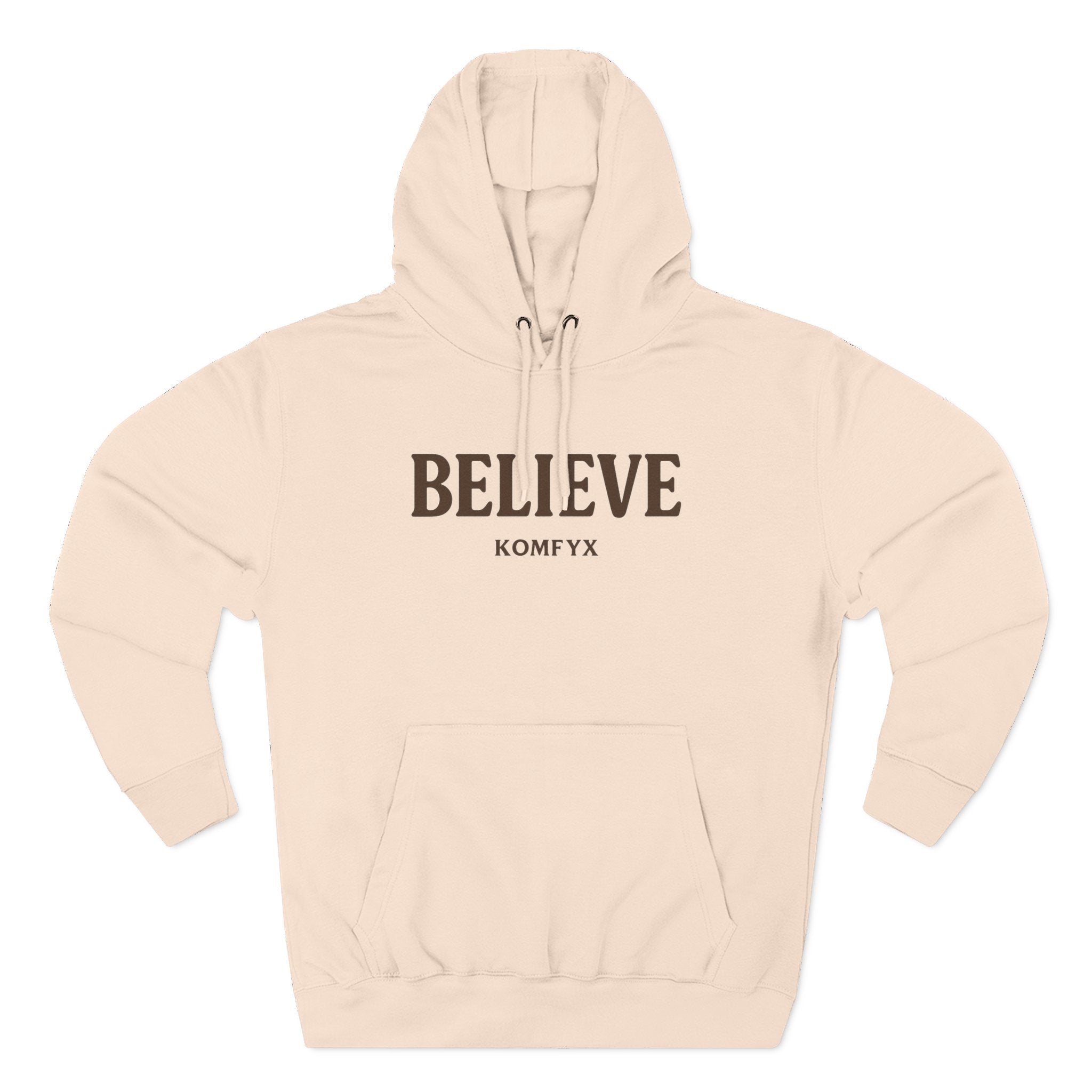 Believe - Three-Panel Fleece Hoodie