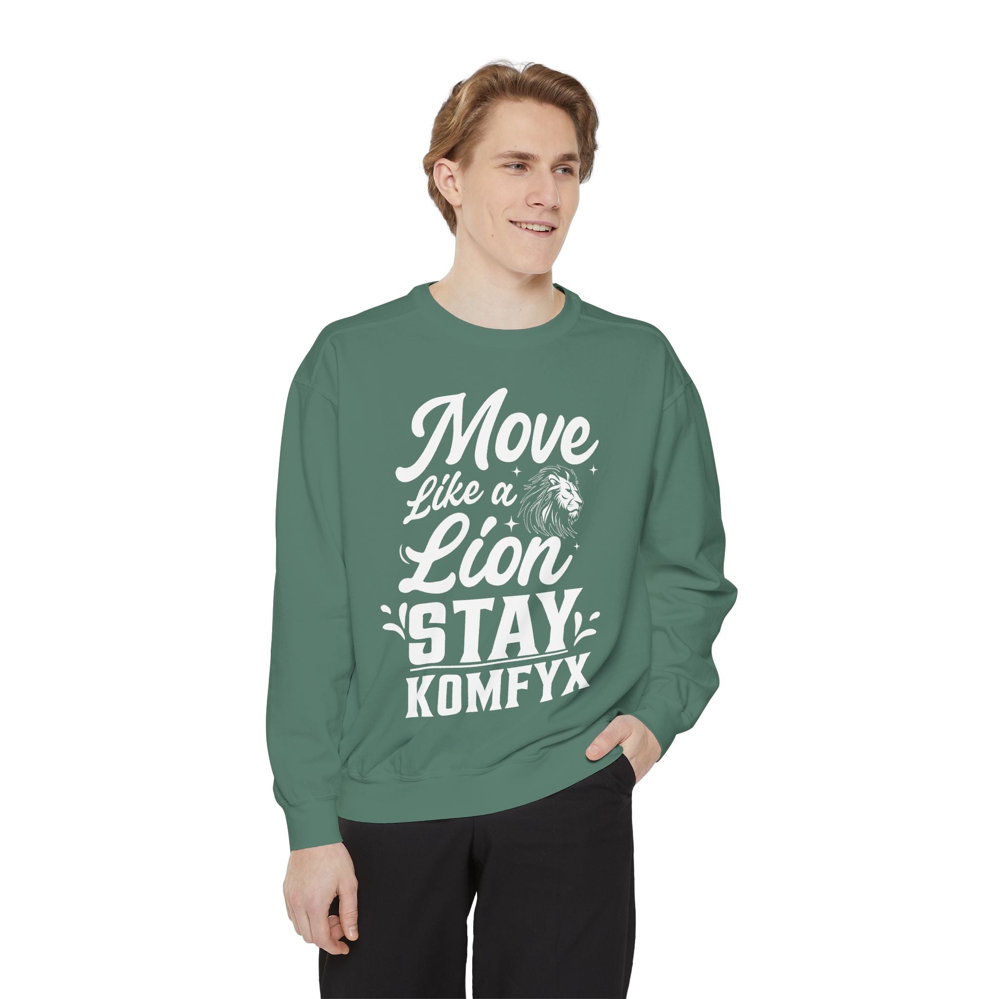 Move like a lion - Garment-Dyed Sweatshirt