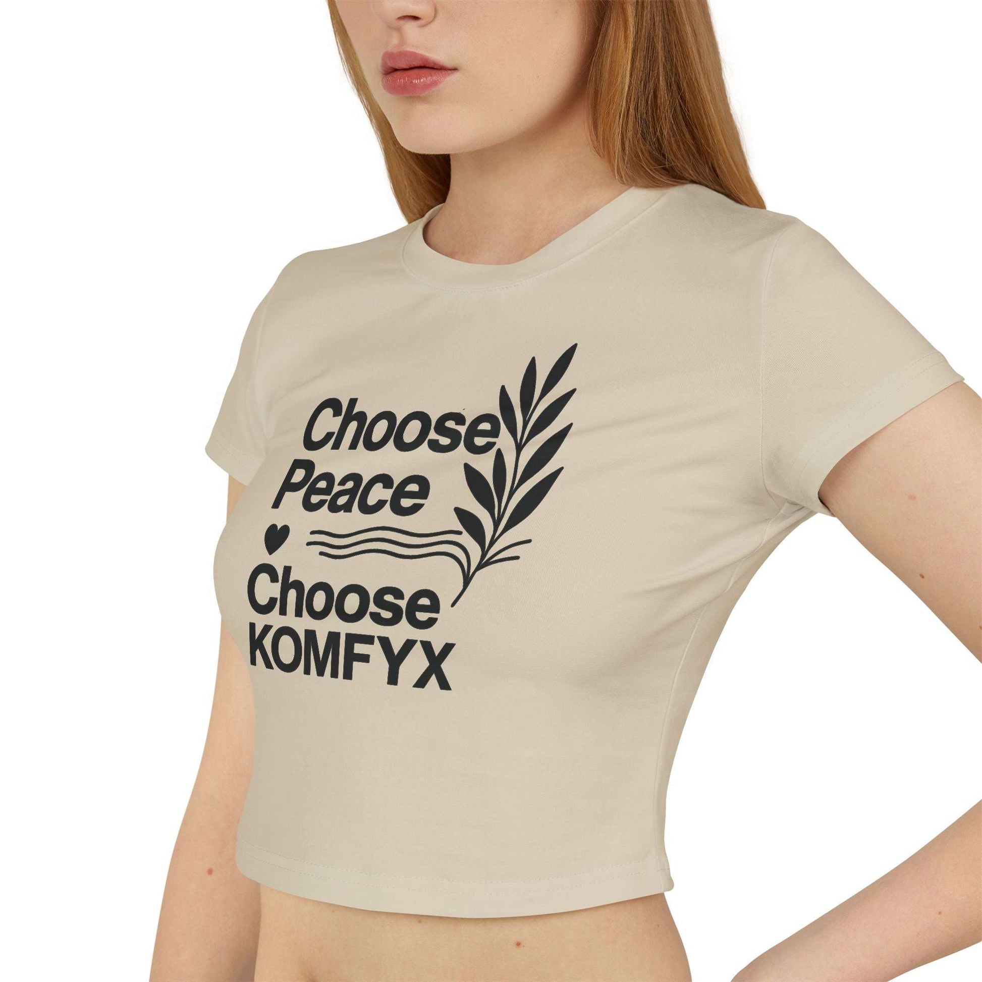 Choose Peace, Choose KOMFYX - Women's Baby Tee