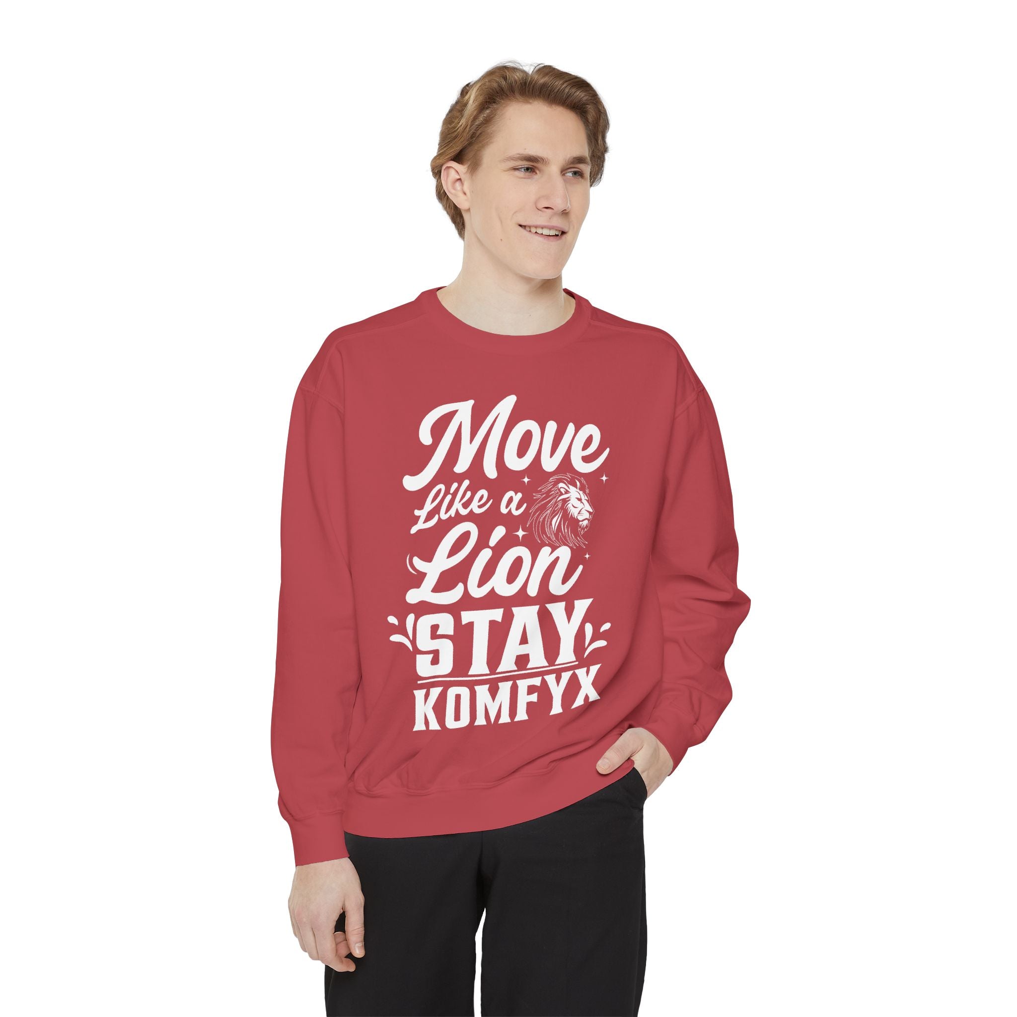 Move like a lion - Garment-Dyed Sweatshirt