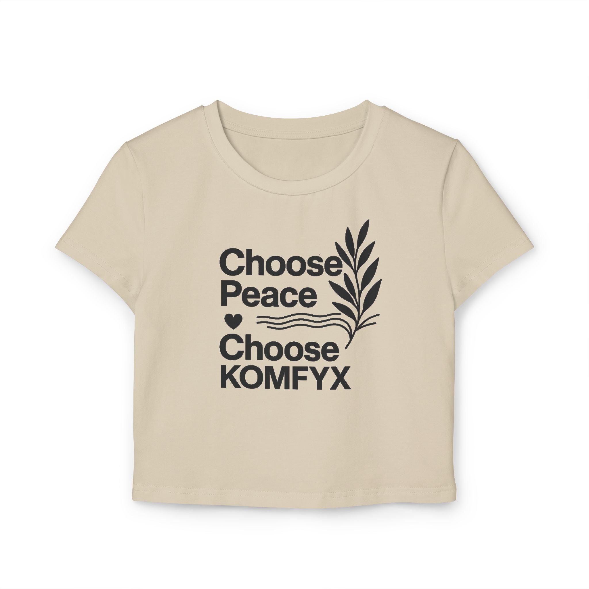Choose Peace, Choose KOMFYX - Women's Baby Tee
