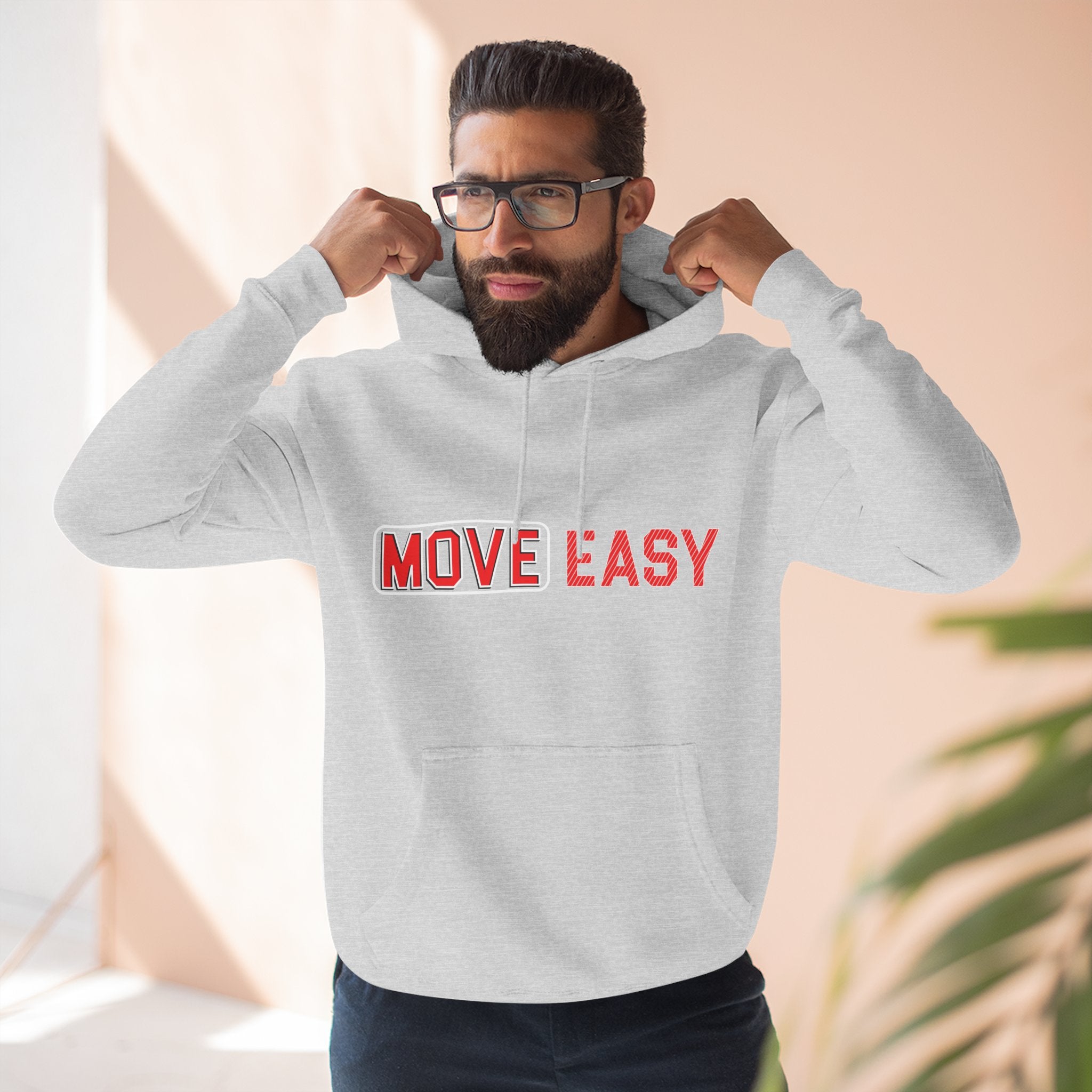 Move Easy - Stylish Three-Panel Fleece Hoodie