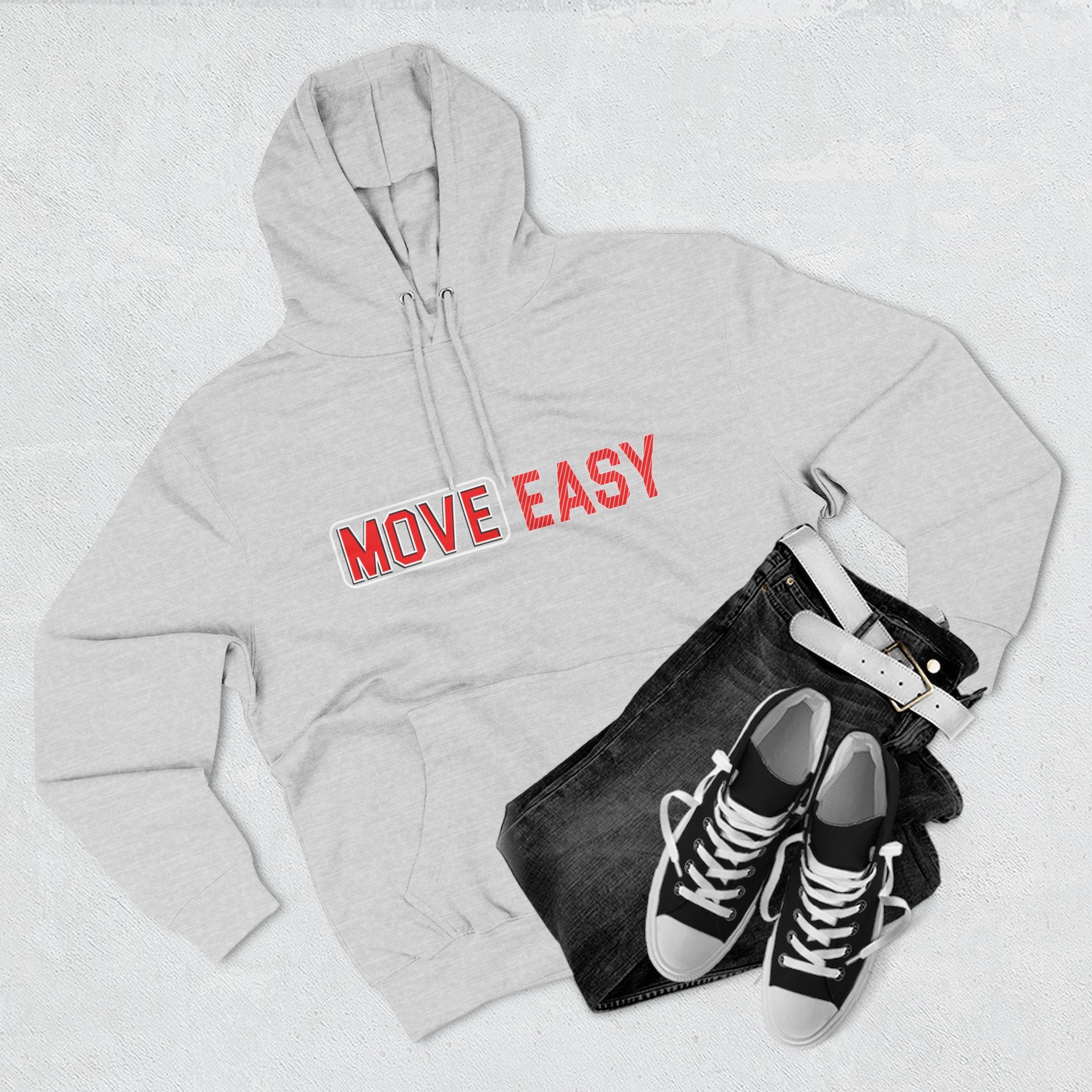 Move Easy - Stylish Three-Panel Fleece Hoodie