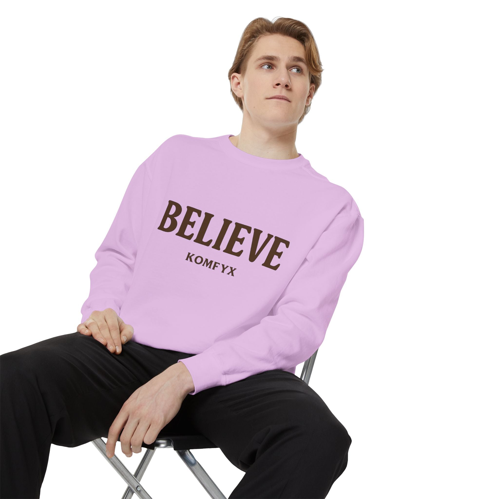 Believe KOMFYX - Garment-Dyed Sweatshirt