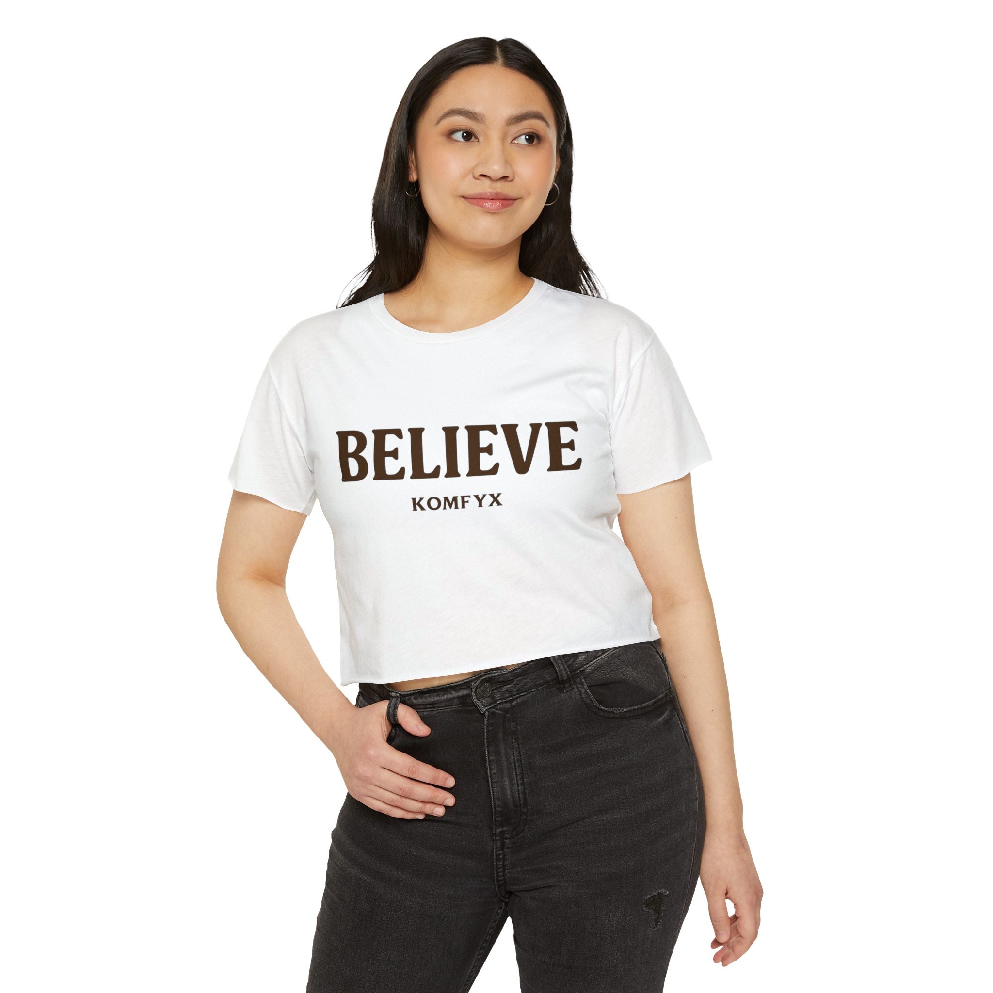 Believe KOMFYX - Women's Festival Crop Top