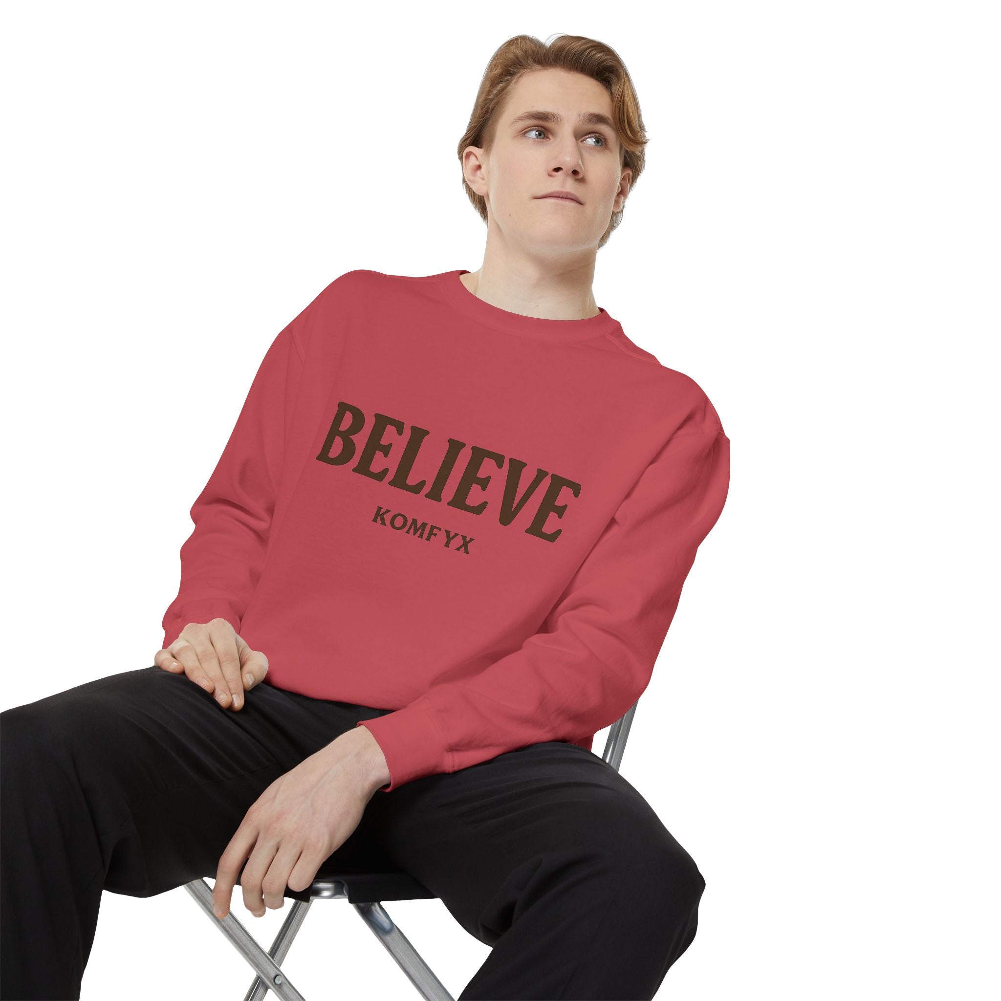 Believe KOMFYX - Garment-Dyed Sweatshirt
