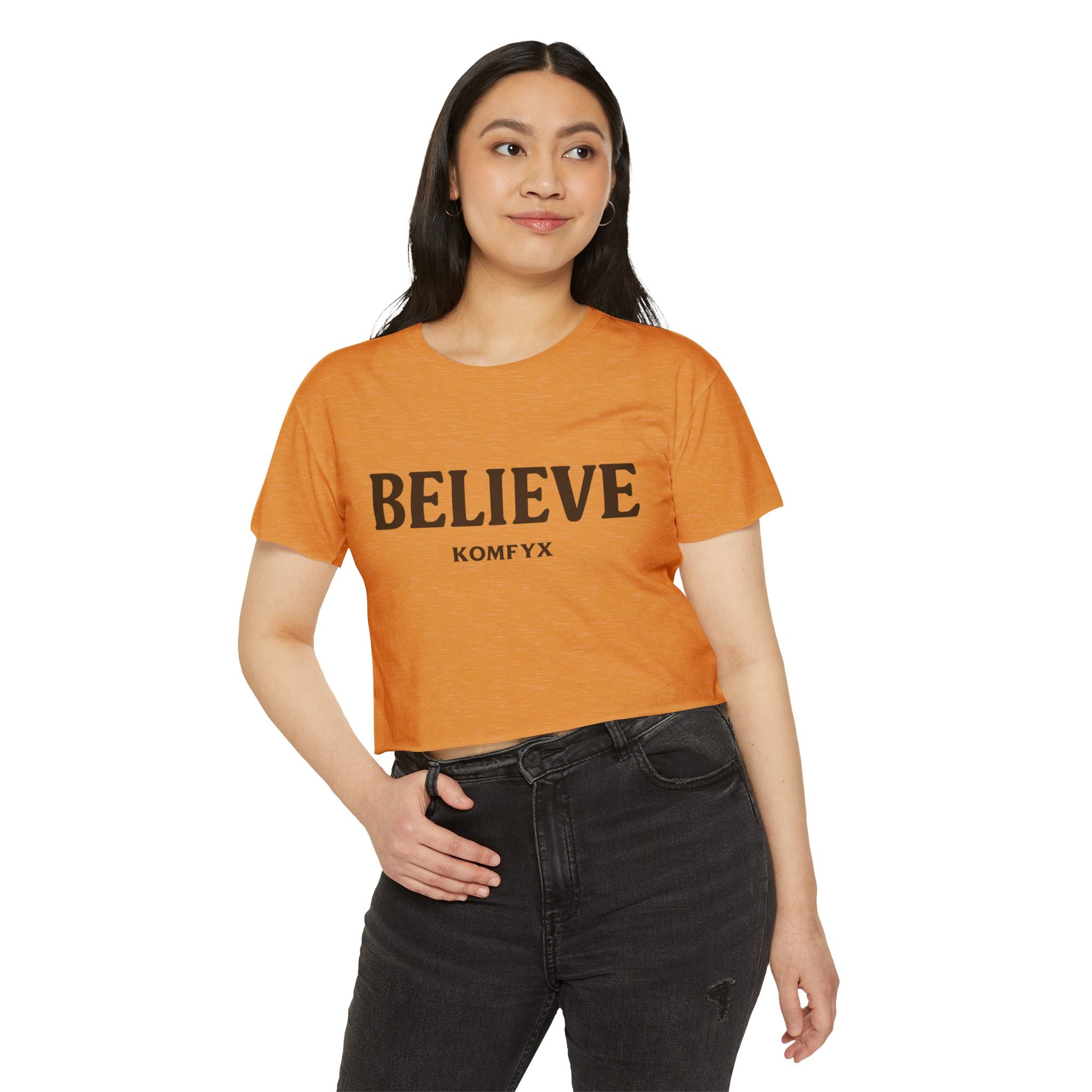 Believe KOMFYX - Women's Festival Crop Top