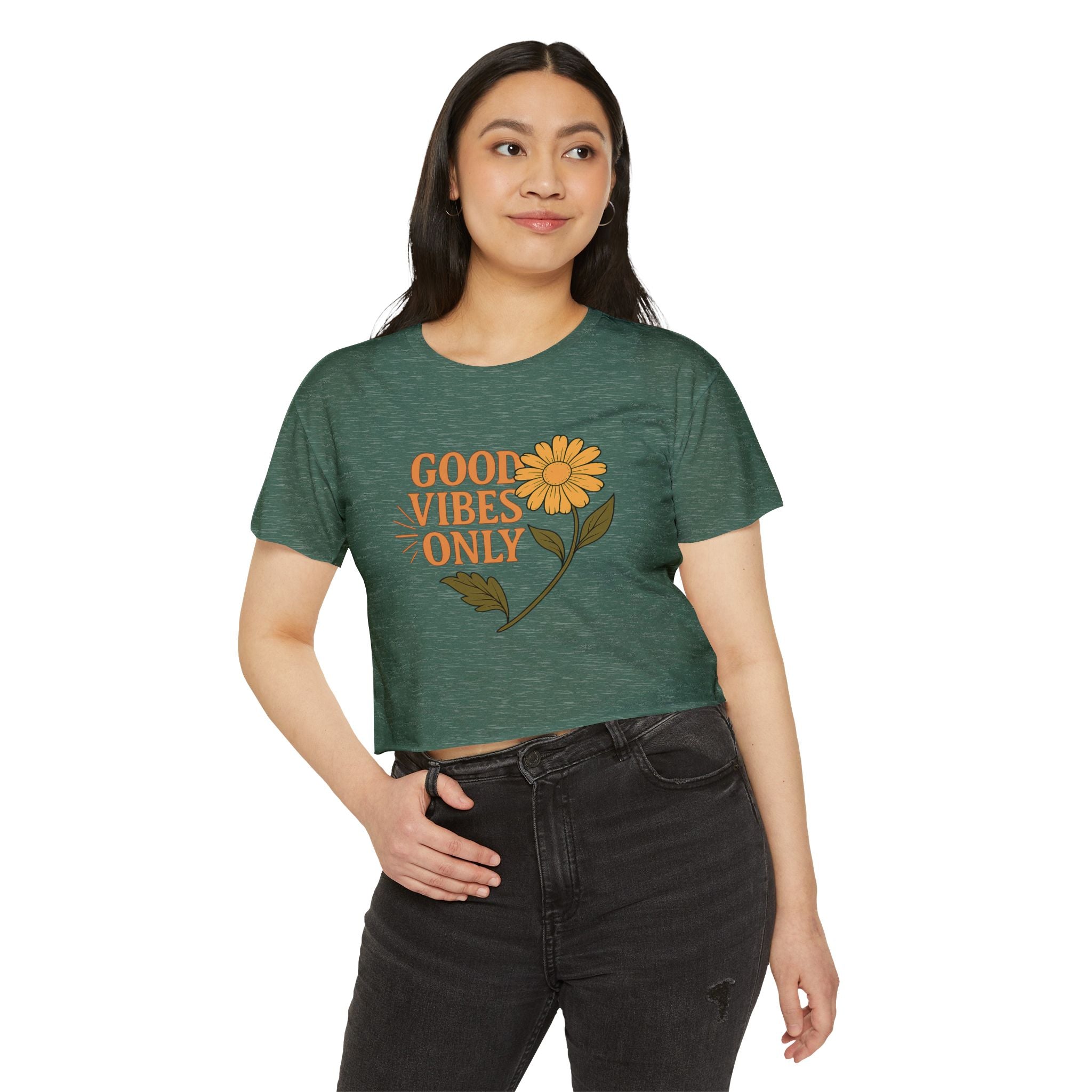 Good Vibes Only - Women's Festival Crop Top