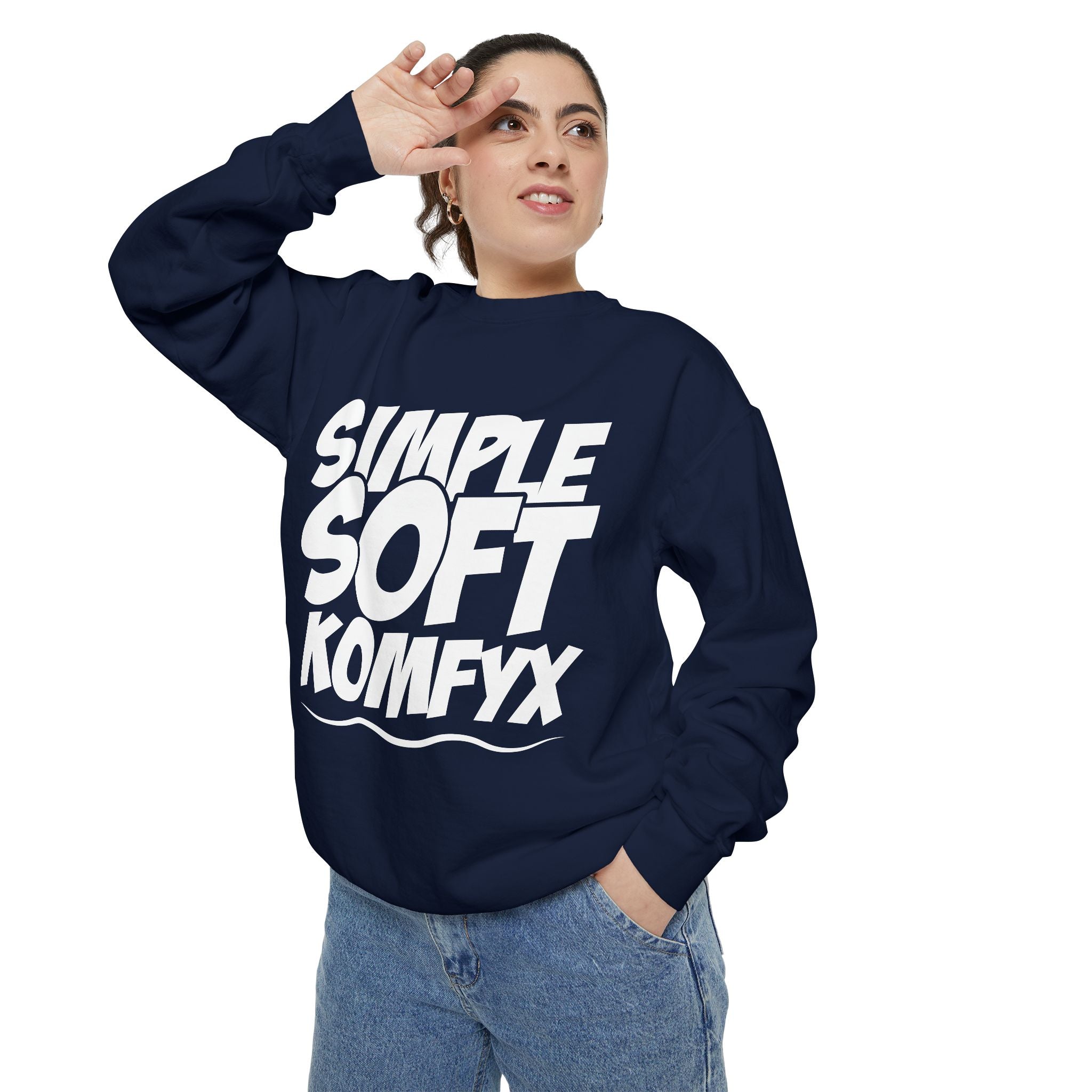 Simple Soft KomfyX - Garment-Dyed Sweatshirt