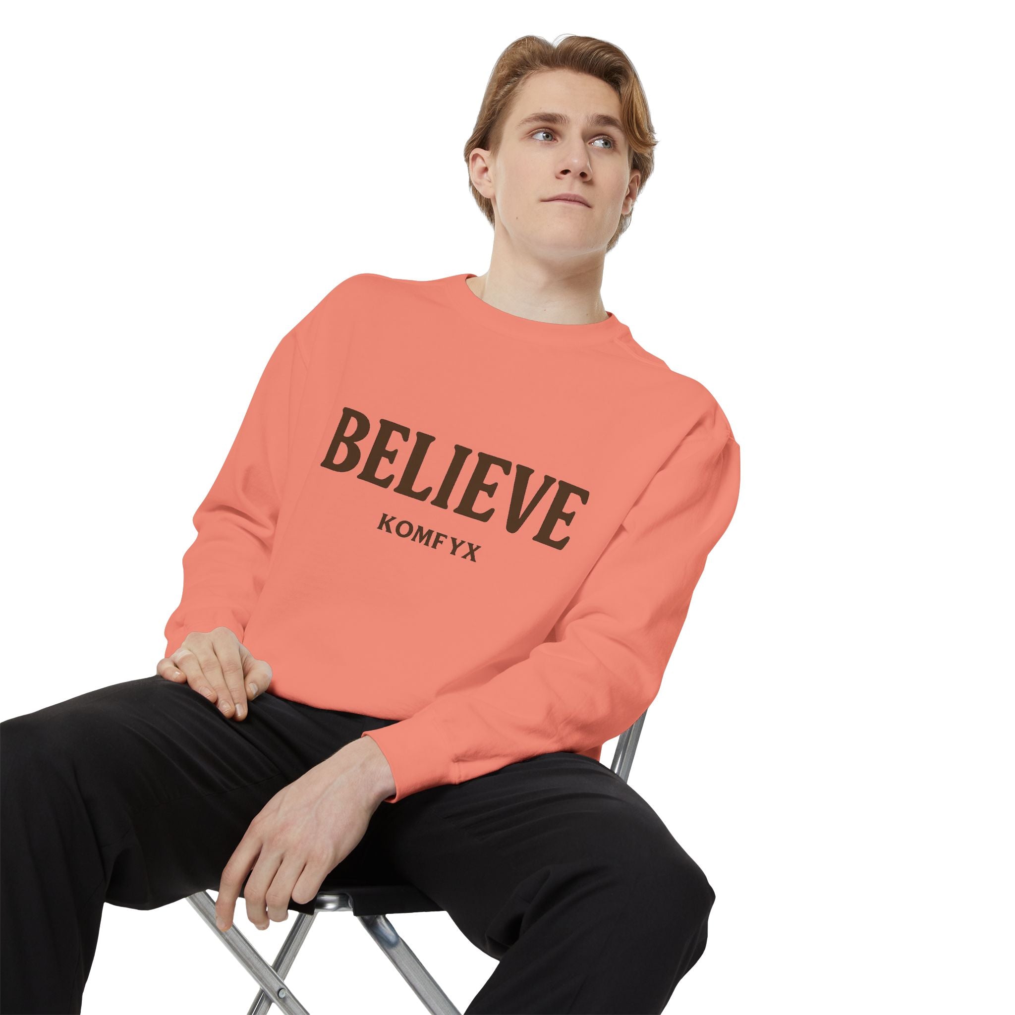 Believe KOMFYX - Garment-Dyed Sweatshirt