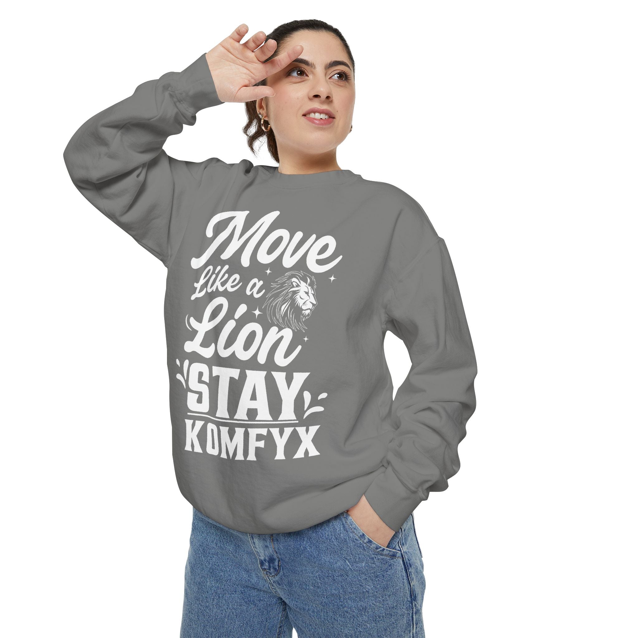 Move like a lion - Garment-Dyed Sweatshirt