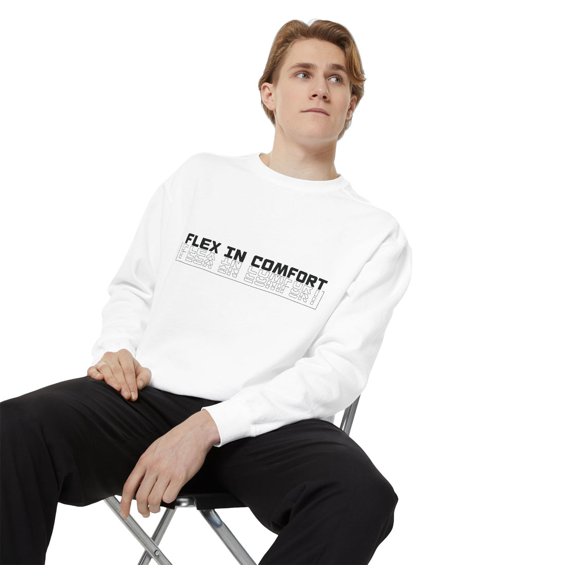 Flex In Comfort - Garment-Dyed Sweatshirt