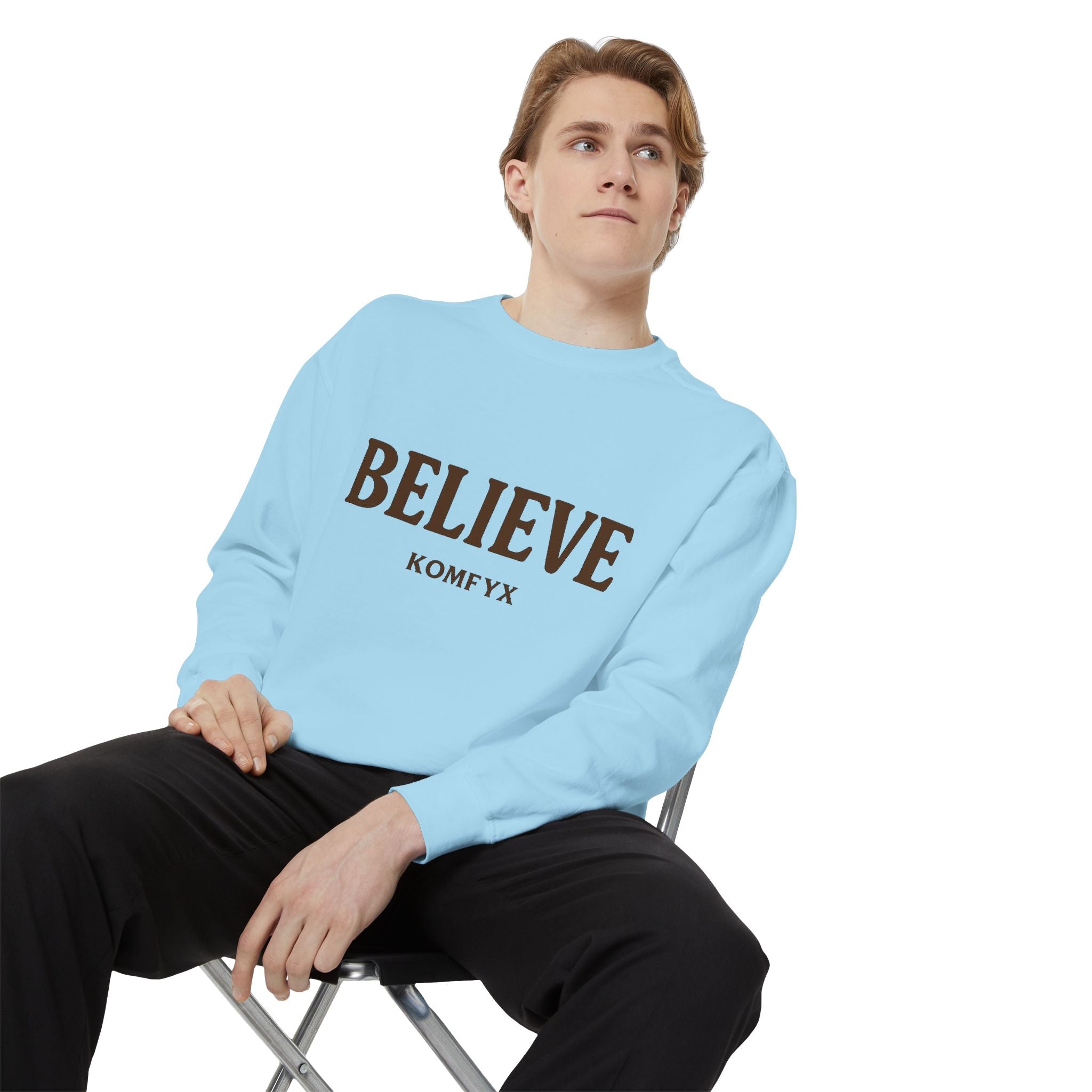 Believe KOMFYX - Garment-Dyed Sweatshirt