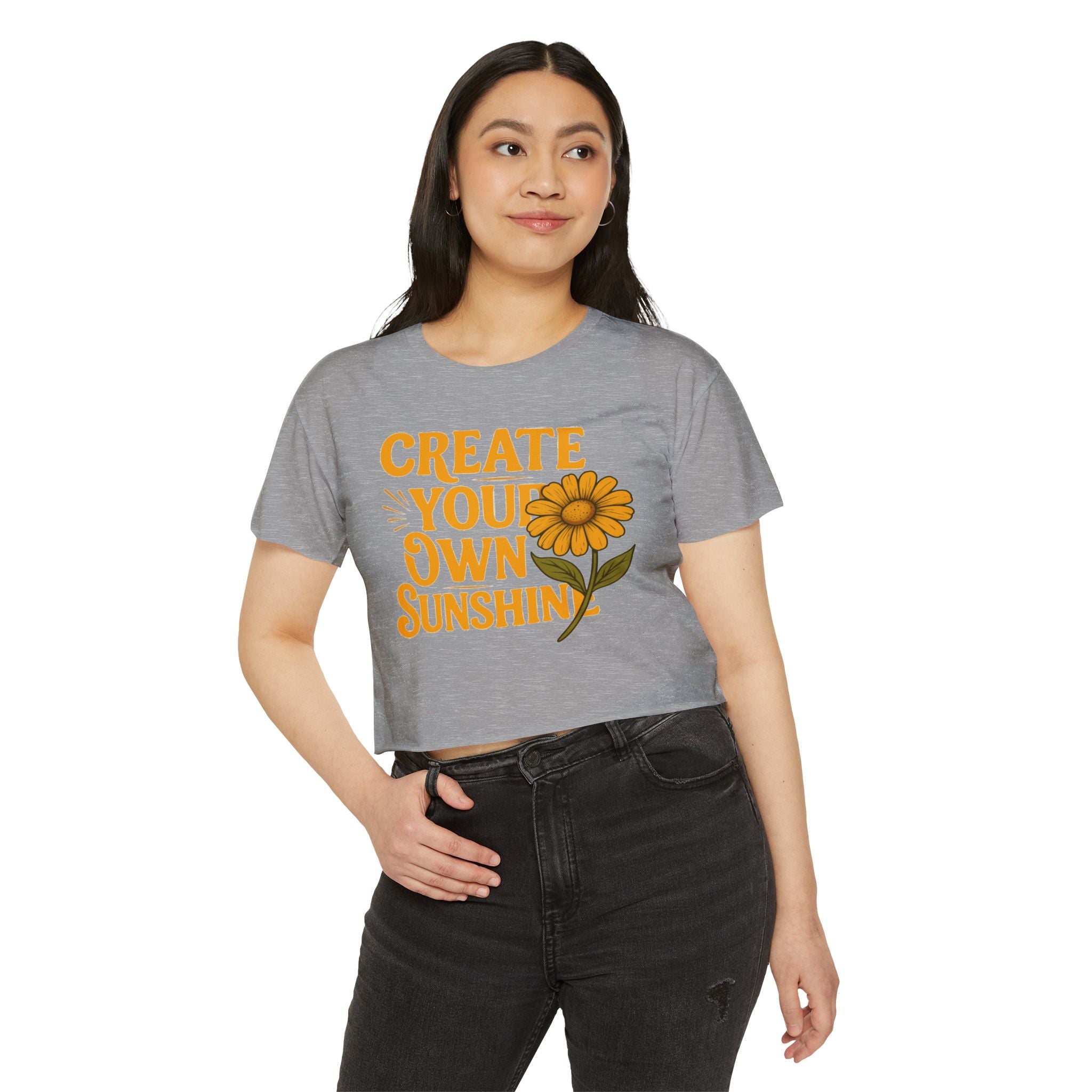 Create Your Own Sunshine - Women's Festival Crop Top