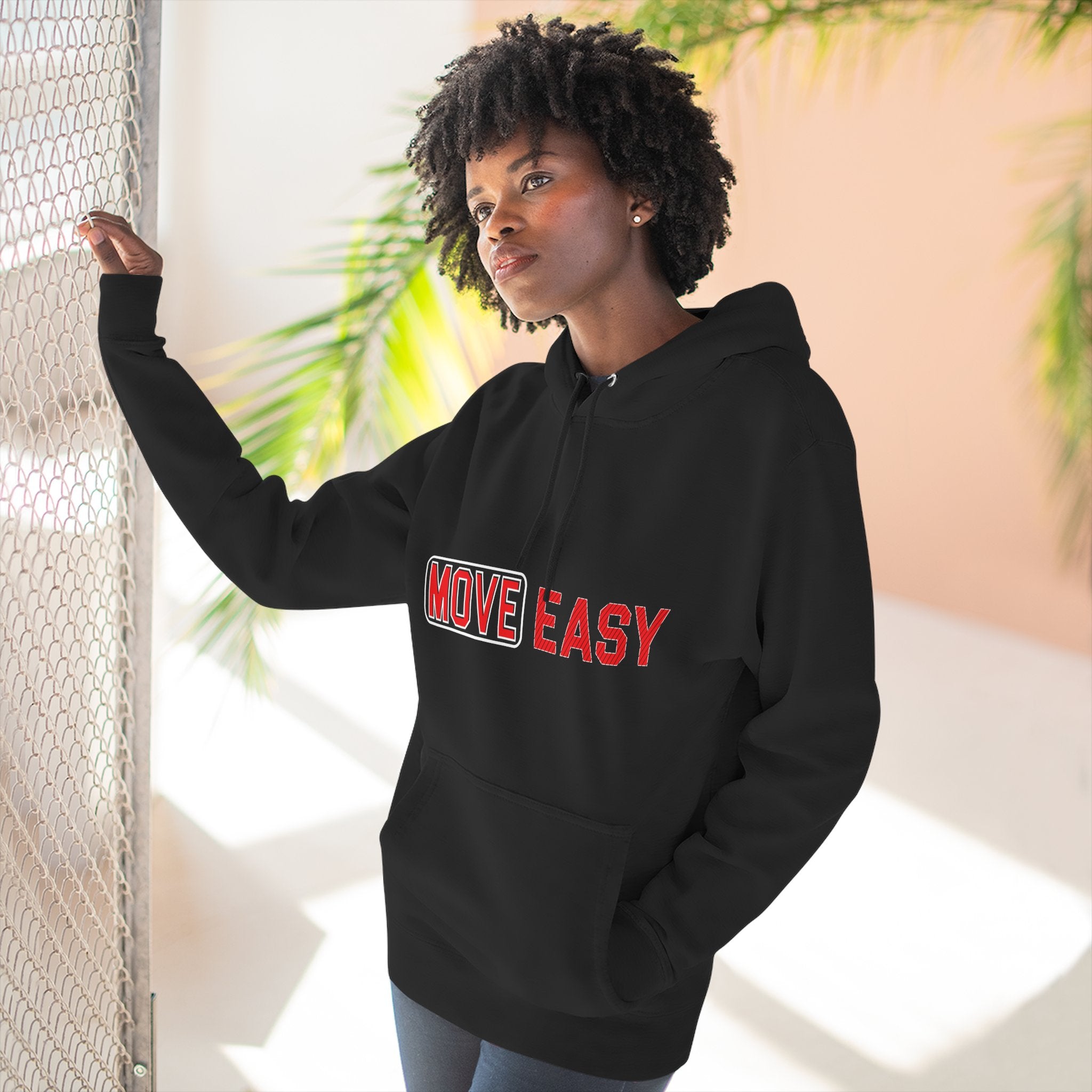 Move Easy - Stylish Three-Panel Fleece Hoodie