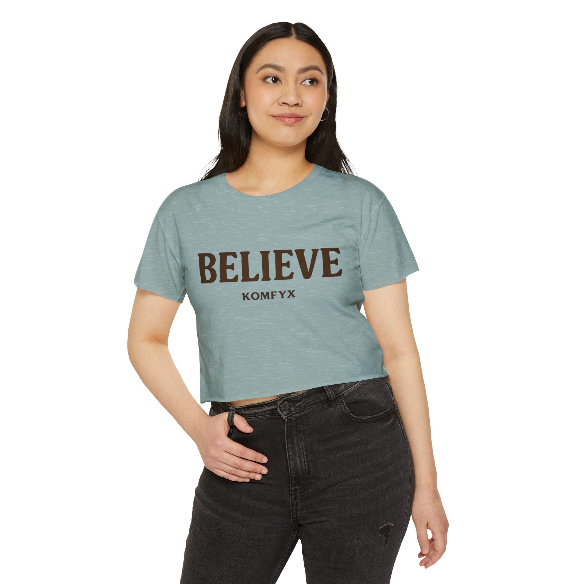 Believe KOMFYX - Women's Festival Crop Top