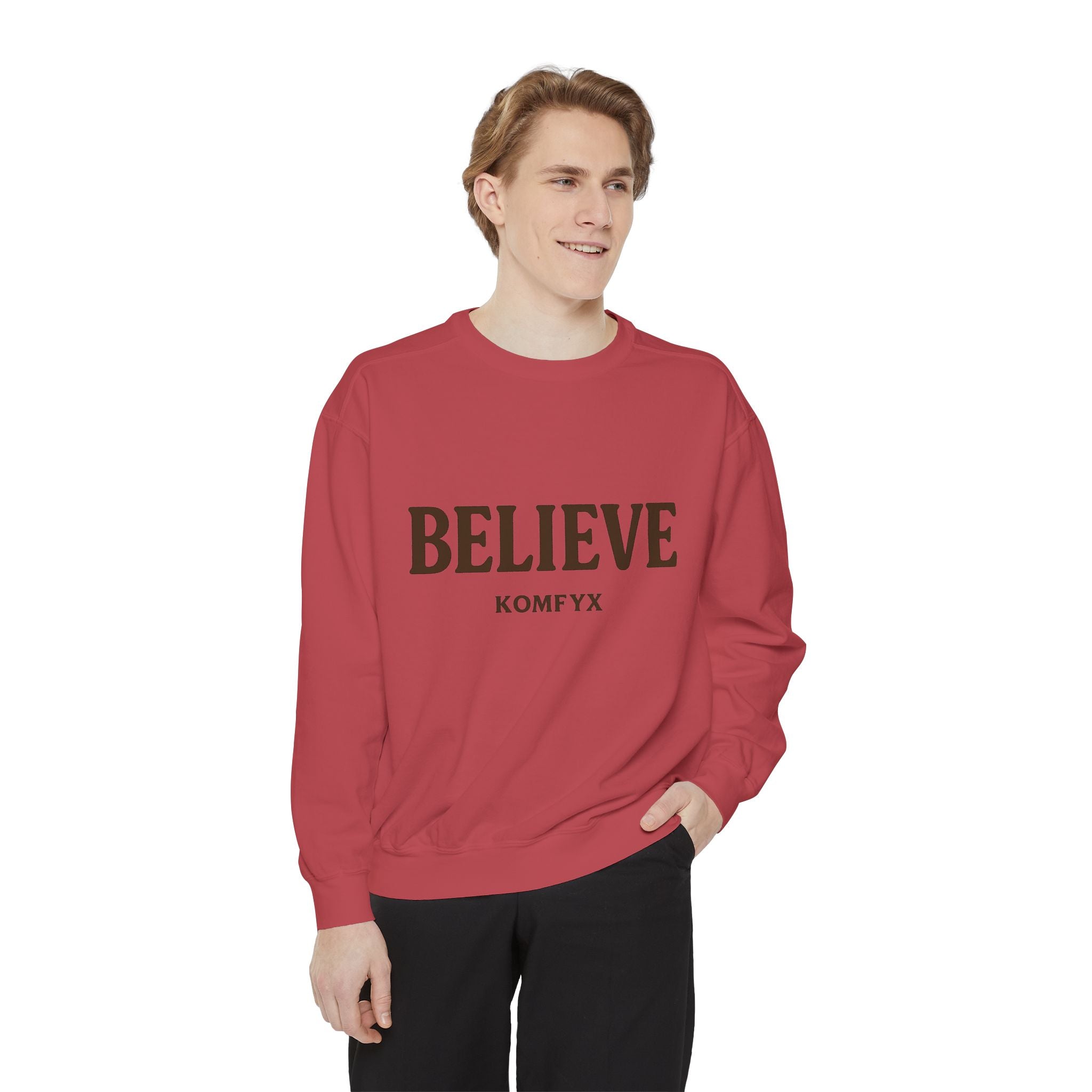 Believe KOMFYX - Garment-Dyed Sweatshirt