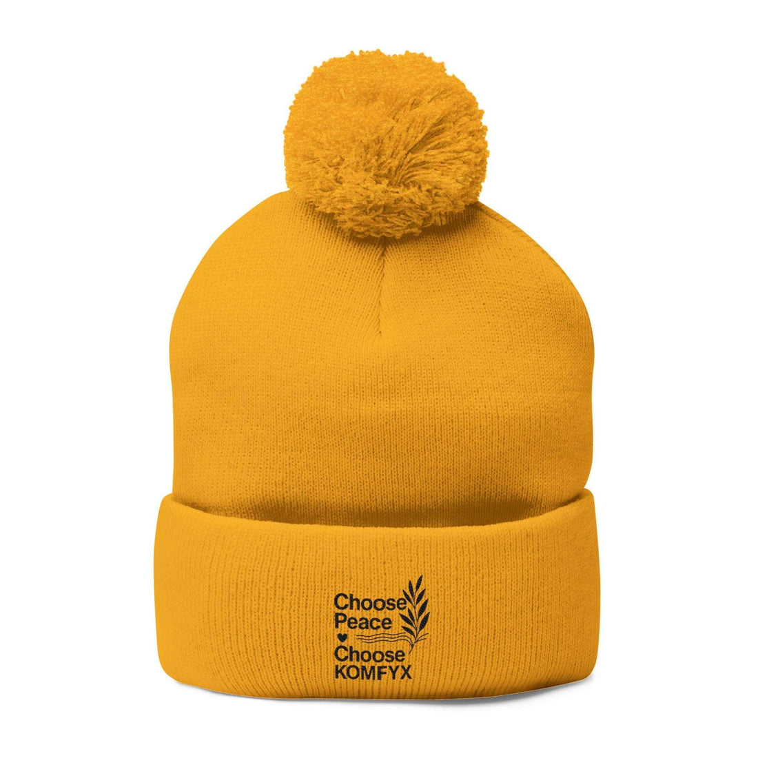 Choose Peace, Choose KomfyX - Pom-Pom Knit Cap
