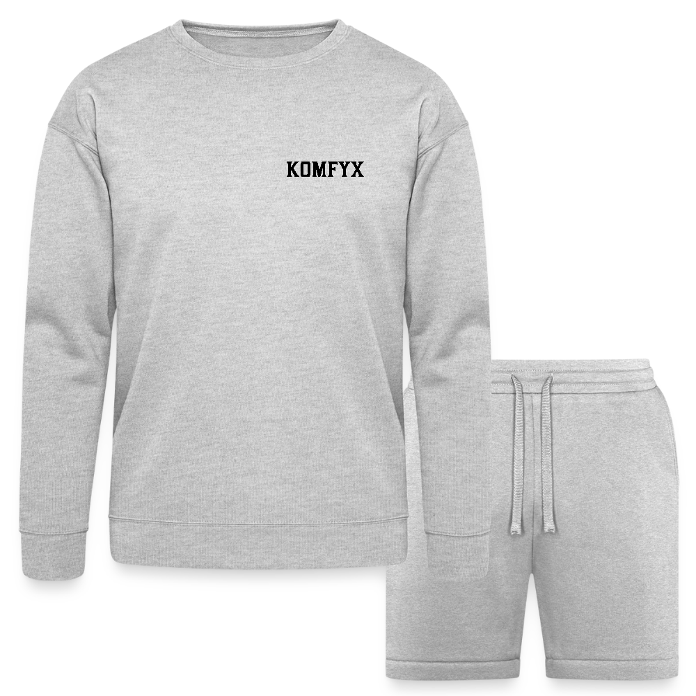 KOMFYX - Bella + Canvas Unisex Sweatshirt & Short Set - tan