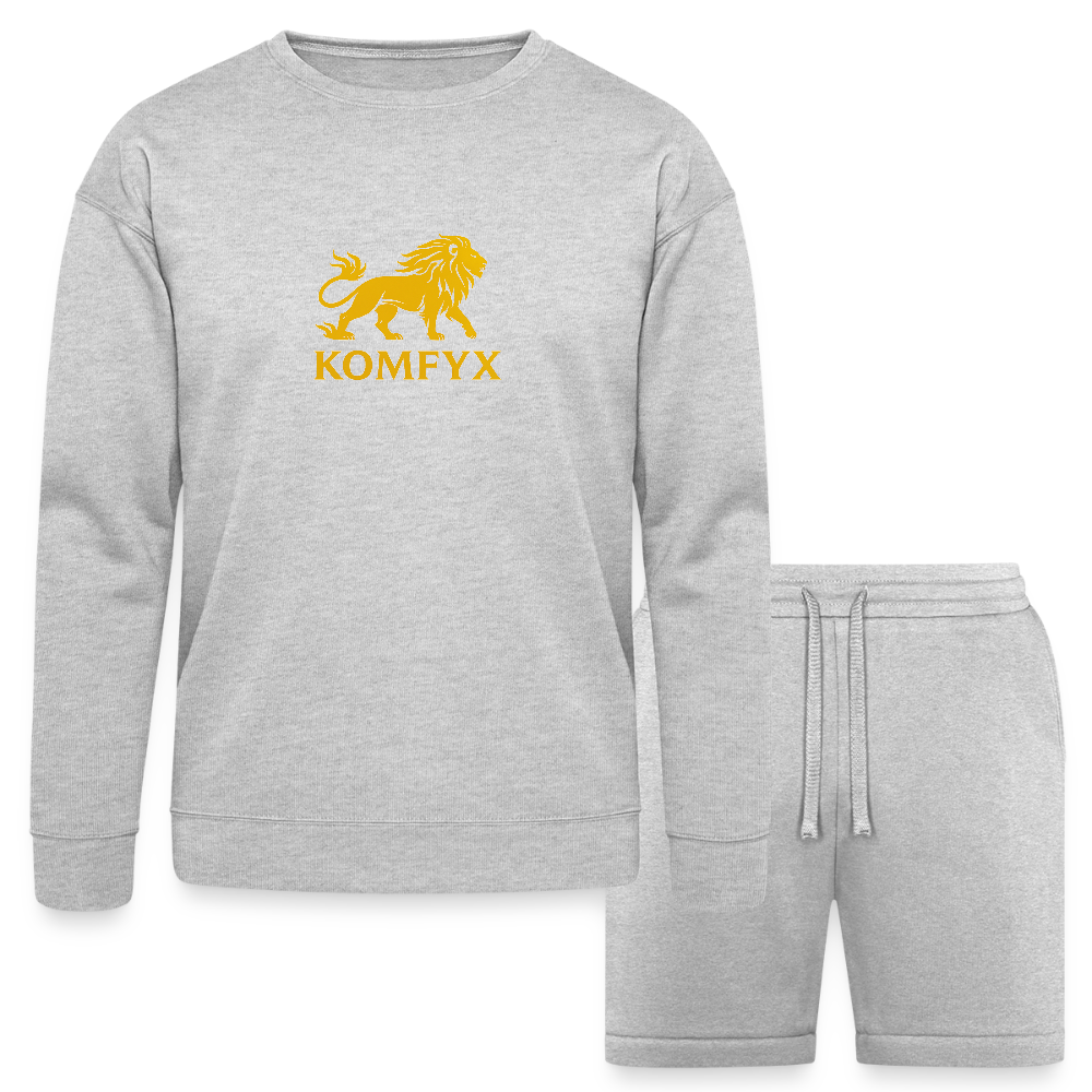 KomfyX - Bella + Canvas Unisex Sweatshirt & Short Set - black