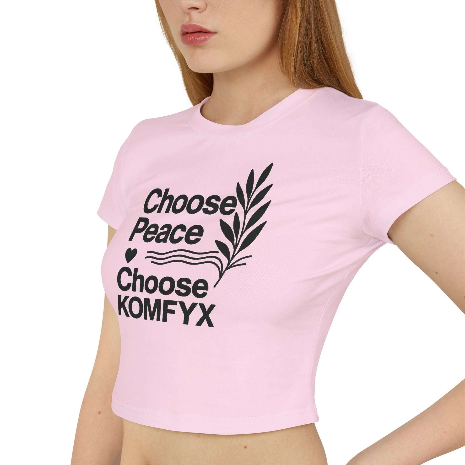 Choose Peace, Choose KOMFYX - Women's Baby Tee