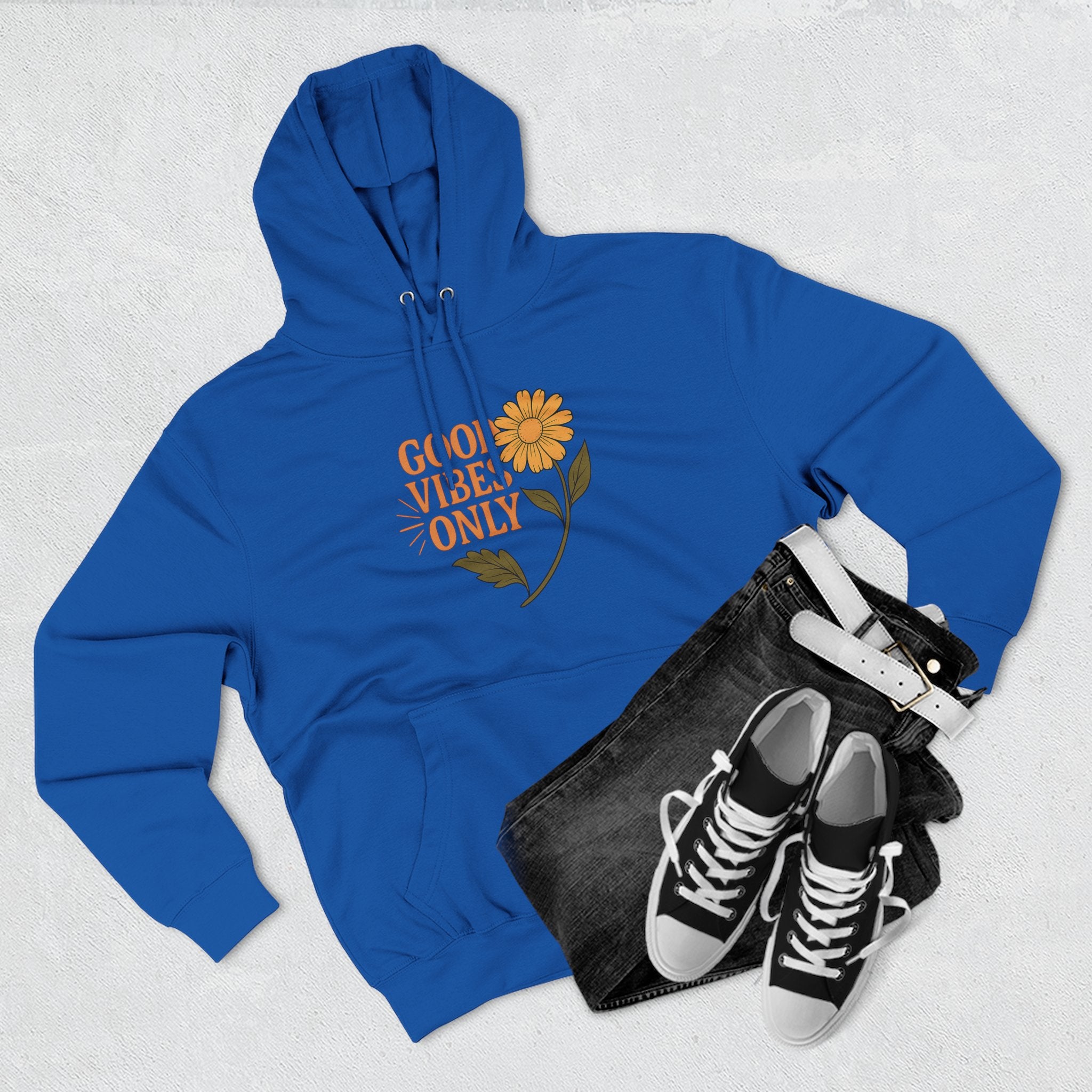 Good Vibes Only - Three-Panel Fleece Hoodie