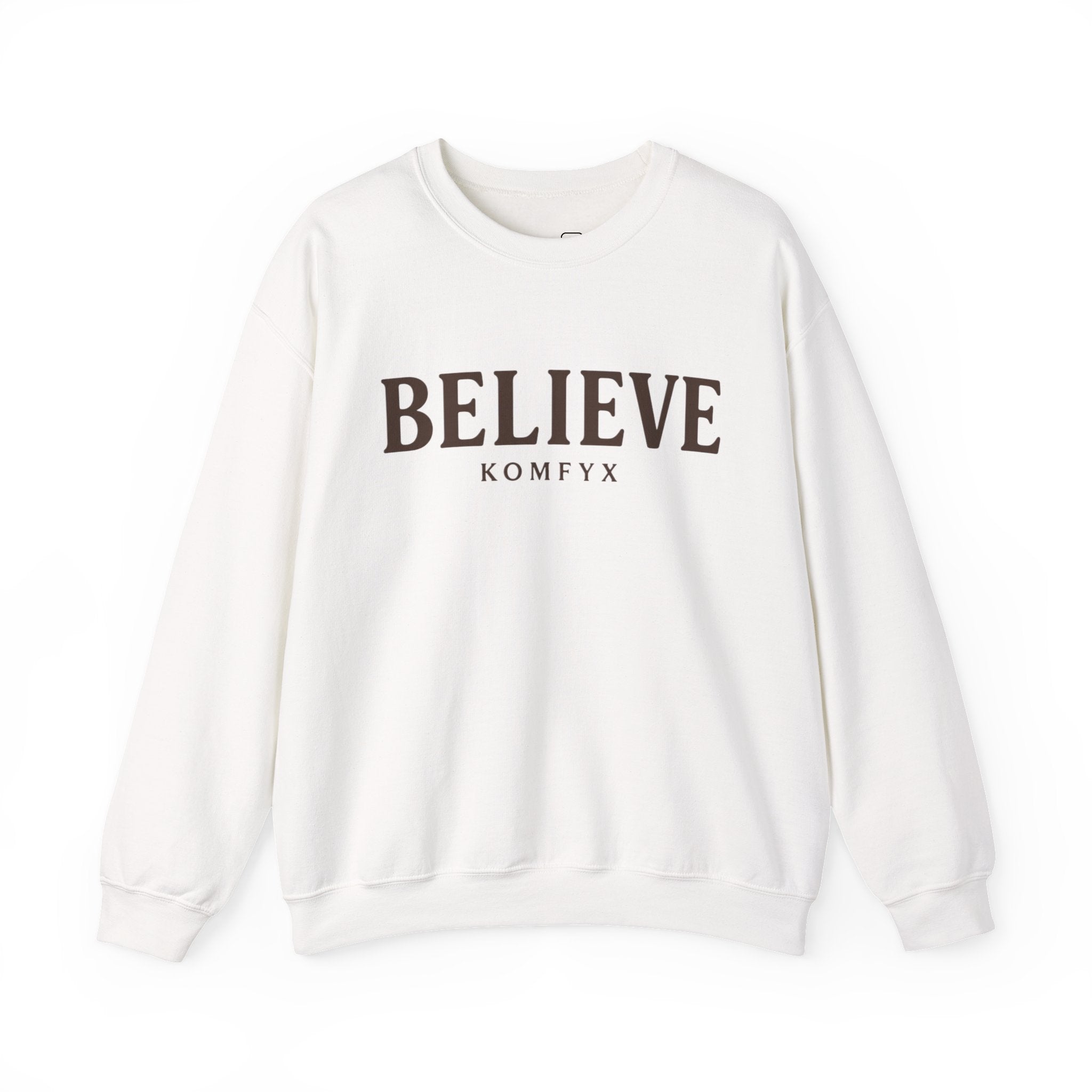 BELIEVE | Unisex Heavy Blend™ Crewneck Sweatshirt by KOMFYX