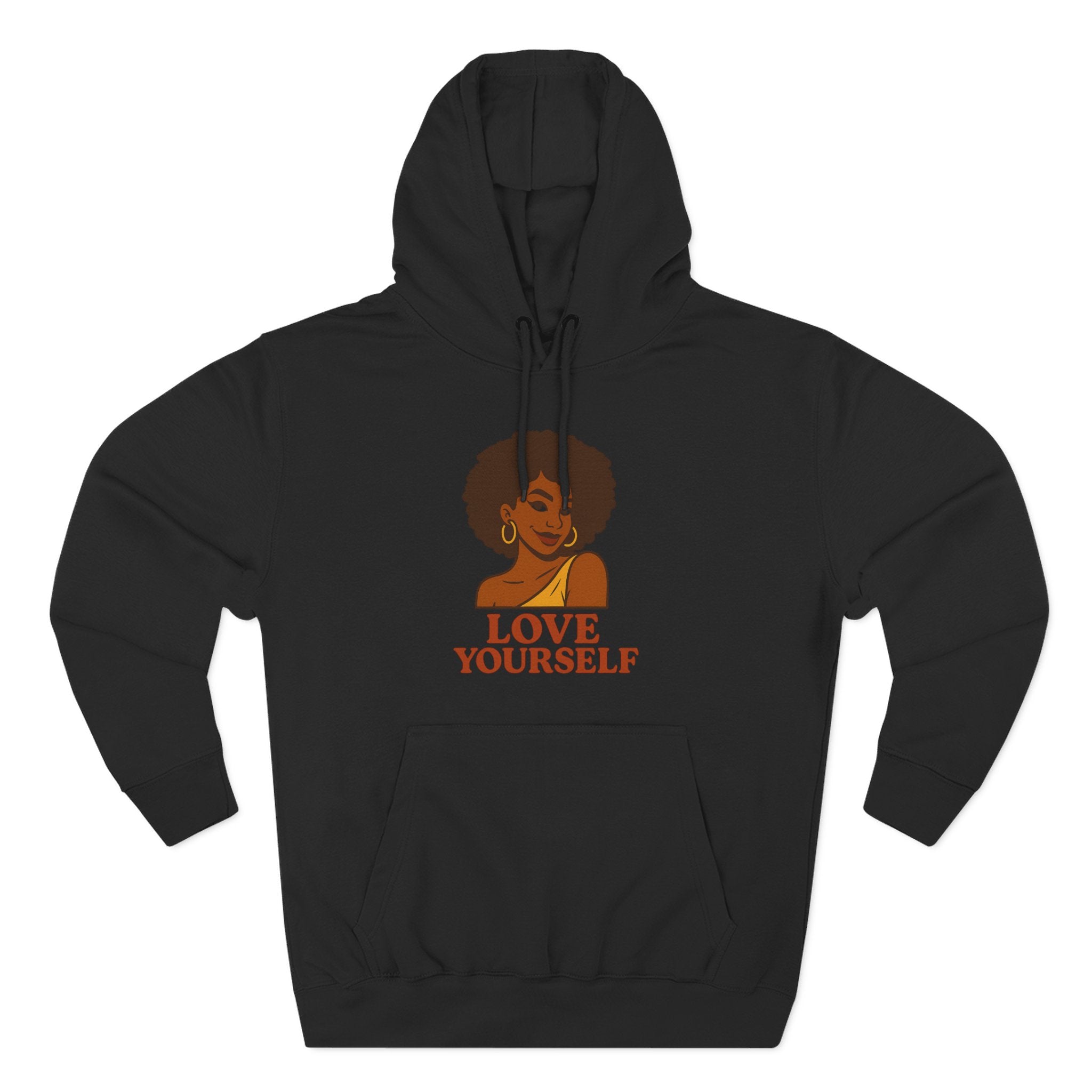Love Yourself - Three-Panel Fleece Hoodie