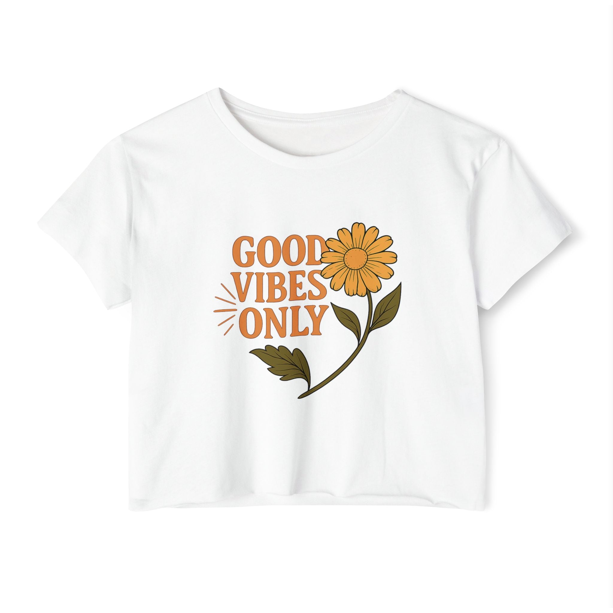 Good Vibes Only - Women's Festival Crop Top