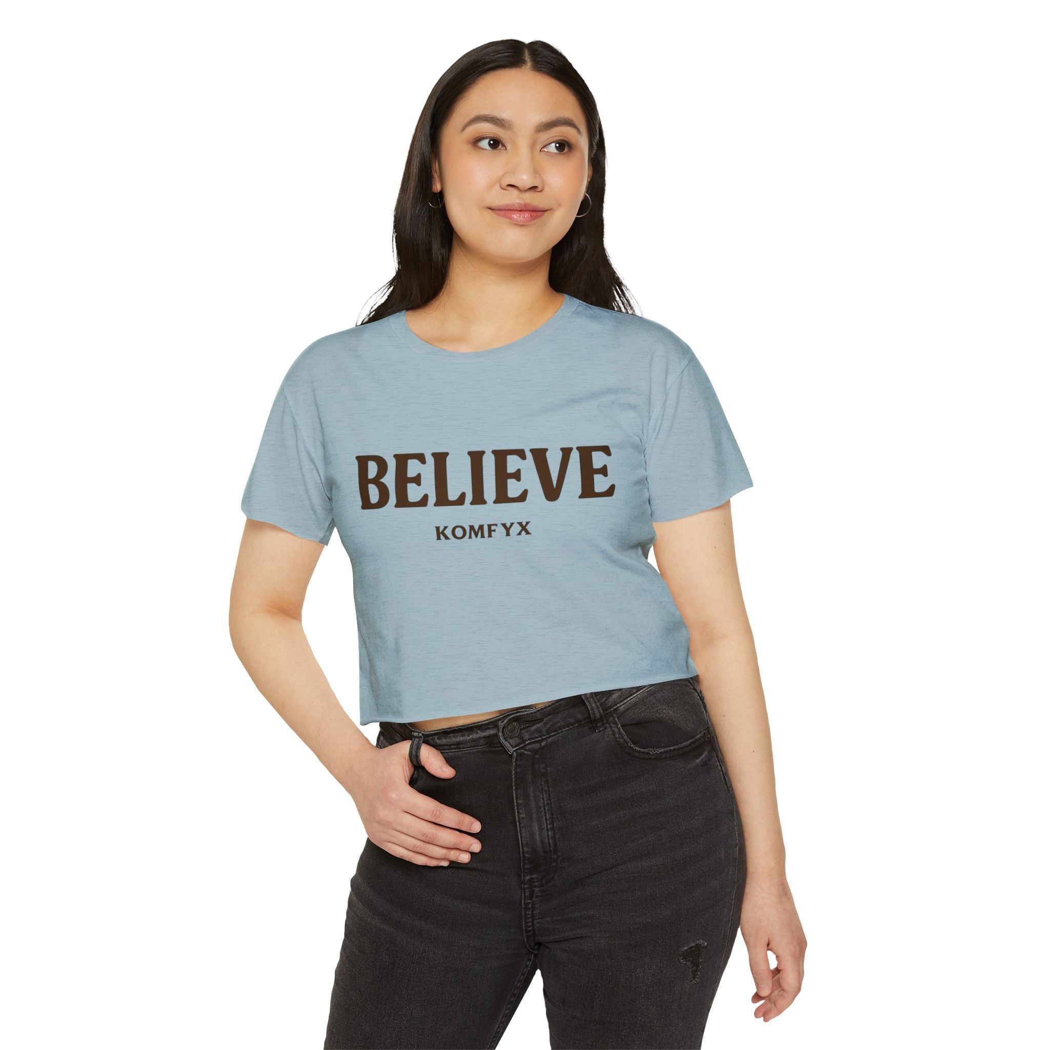 Believe KOMFYX - Women's Festival Crop Top