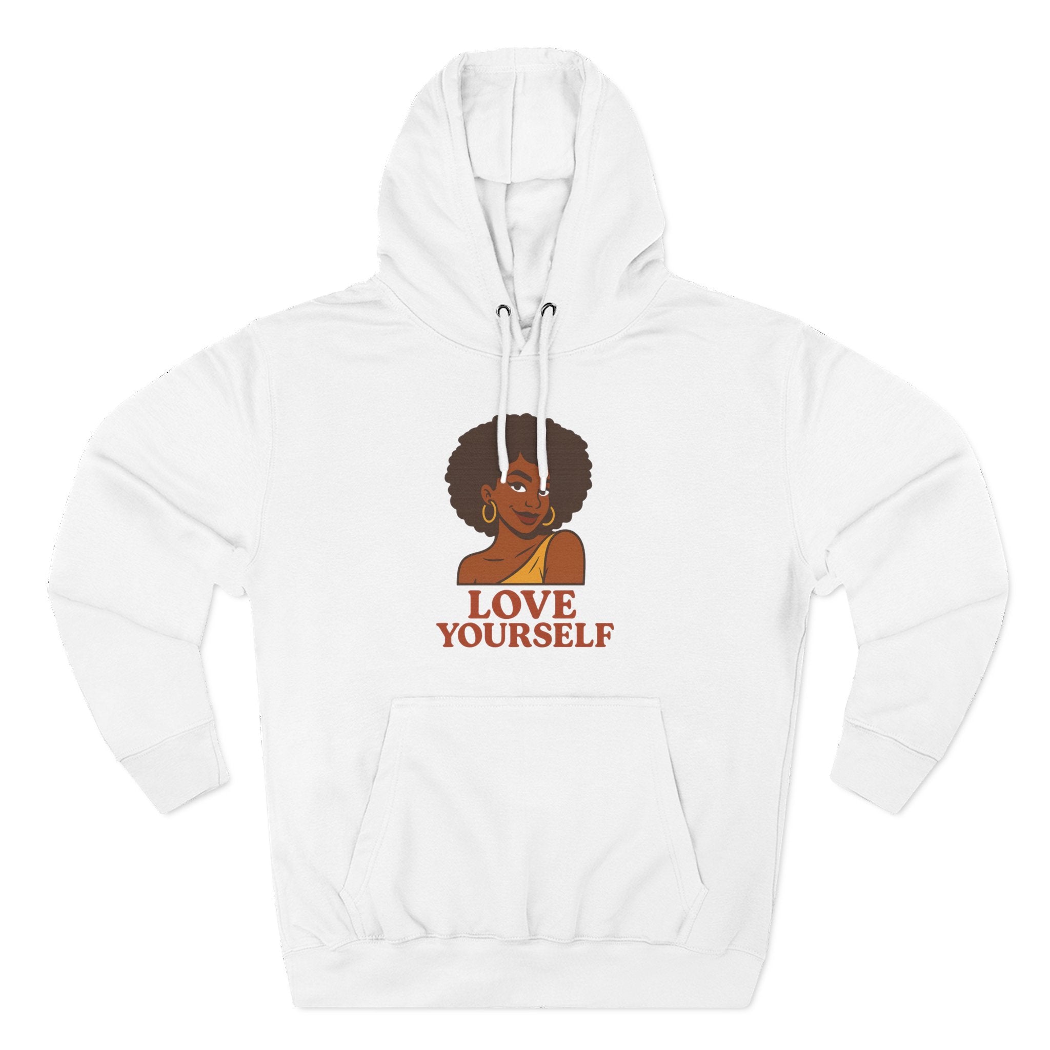 Love Yourself - Three-Panel Fleece Hoodie