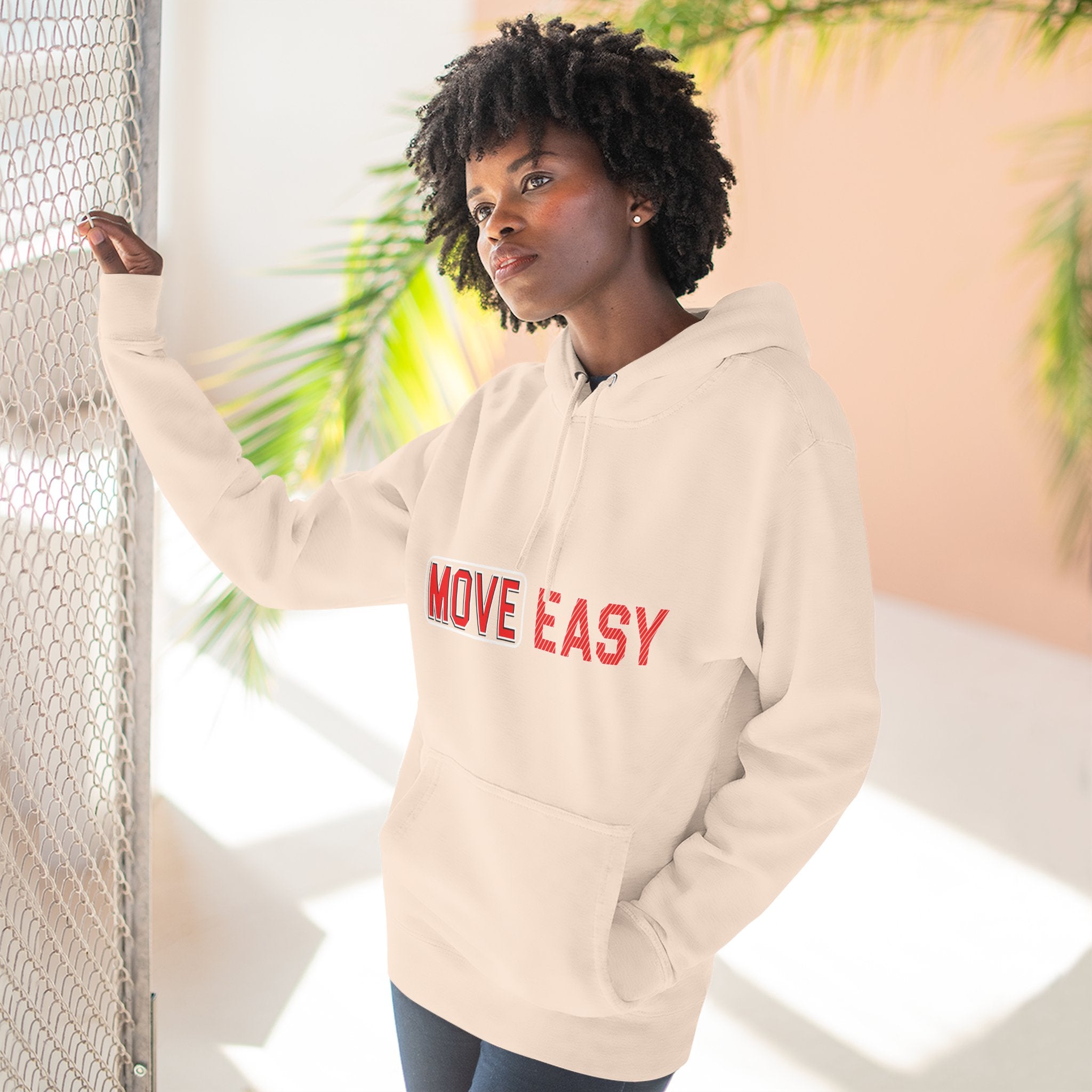 Move Easy - Stylish Three-Panel Fleece Hoodie