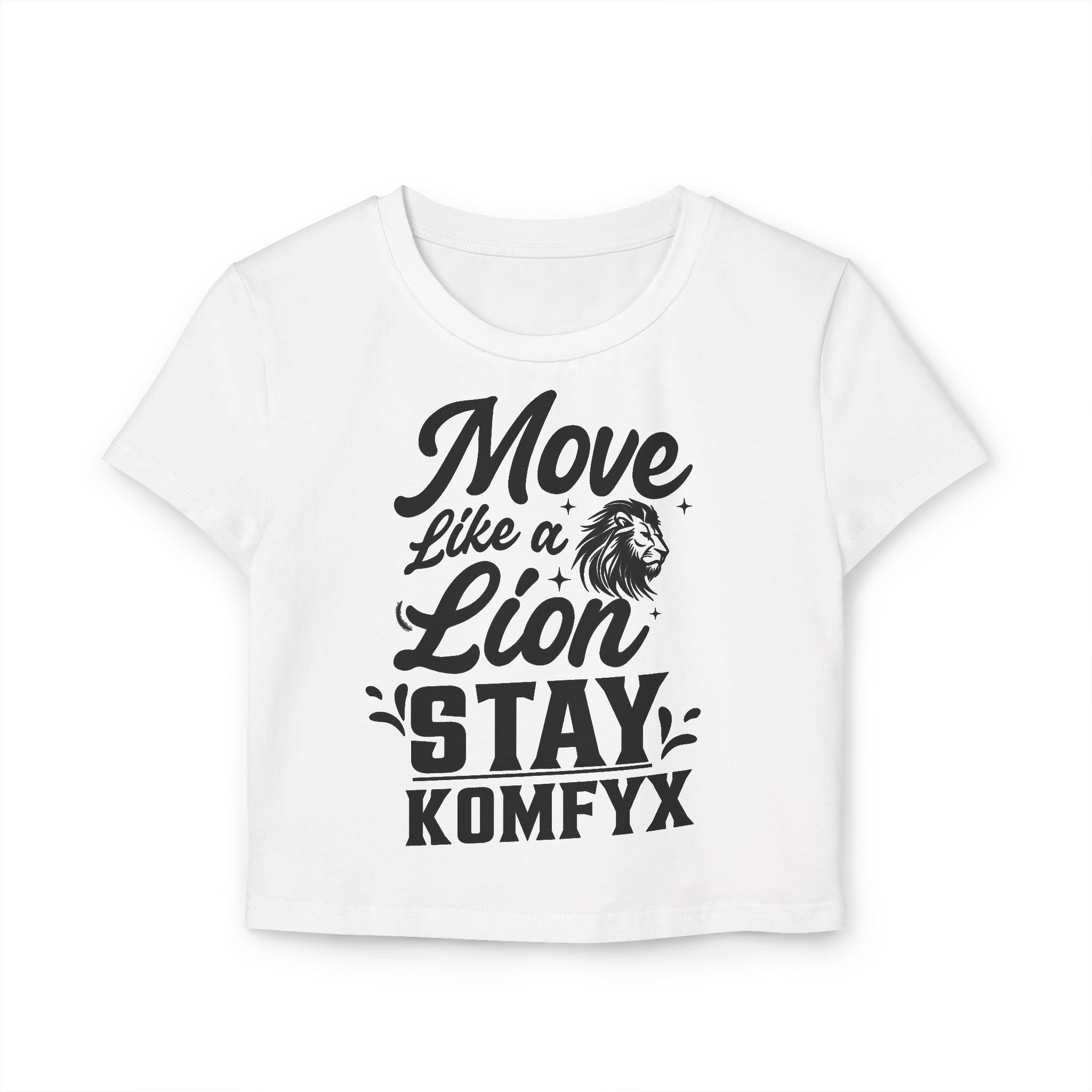 Move like a lion, Stay KOMFYX - Women's Baby Tee
