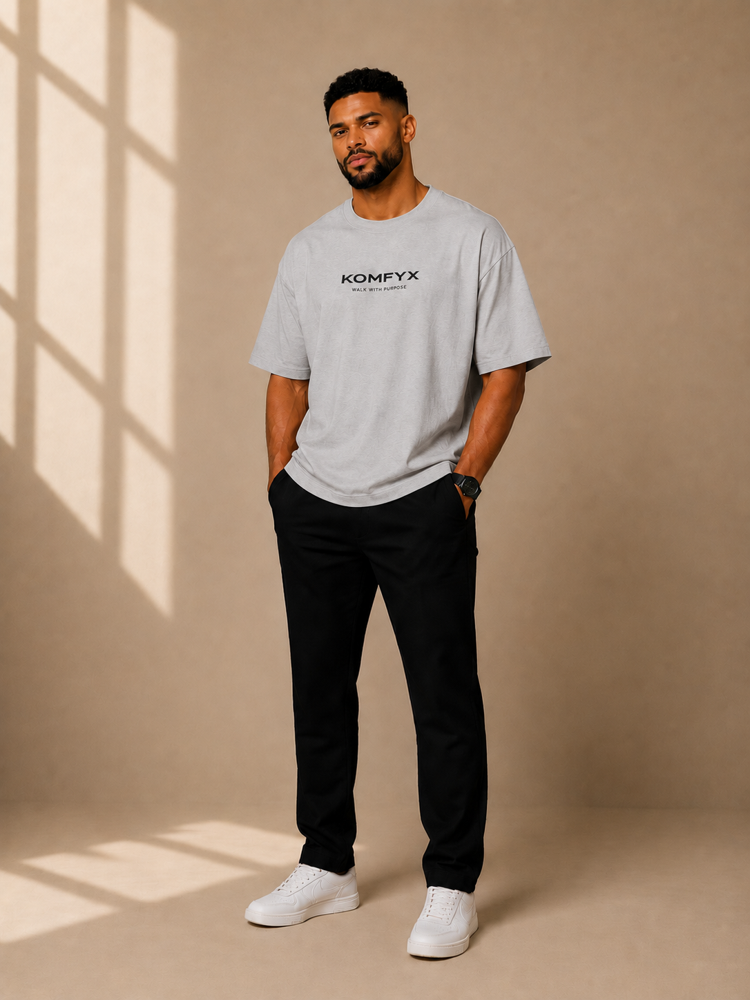 KOMFYX Essential Oversized Tee | Premium Men's Luxury T-Shirt