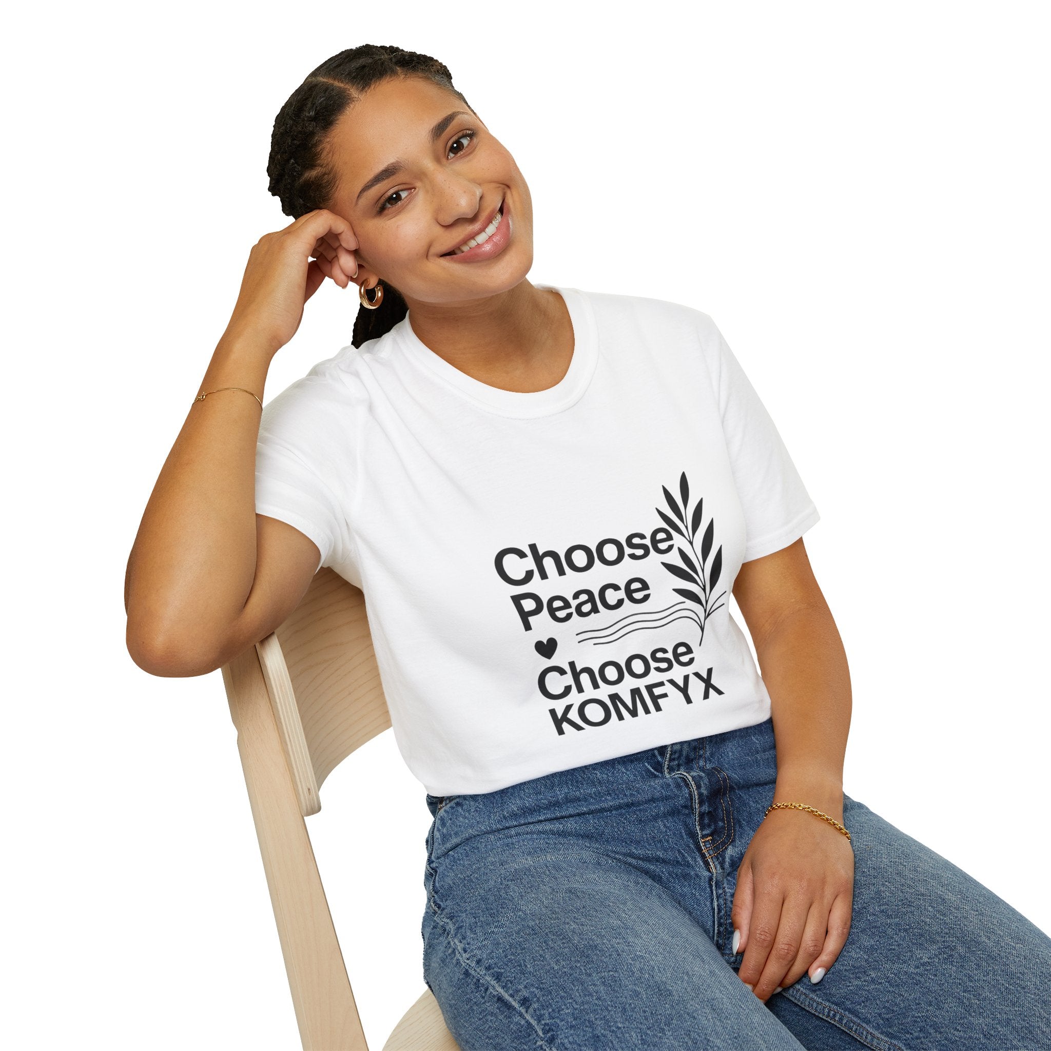 Choose Peace, Choose KOMFYX - Soft Style T-Shirt