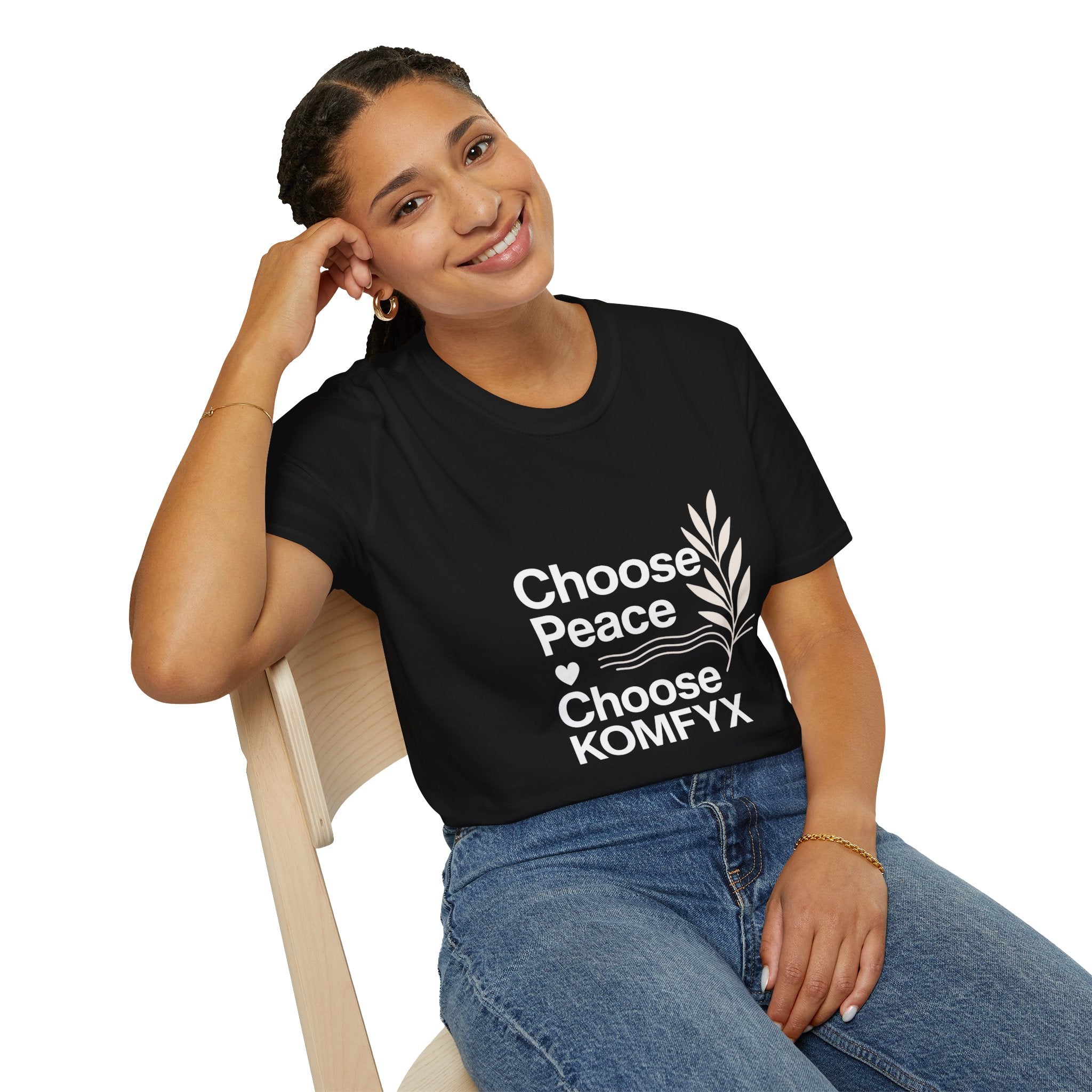 Choose Peace, Choose KOMFYX - Soft Style T-Shirt