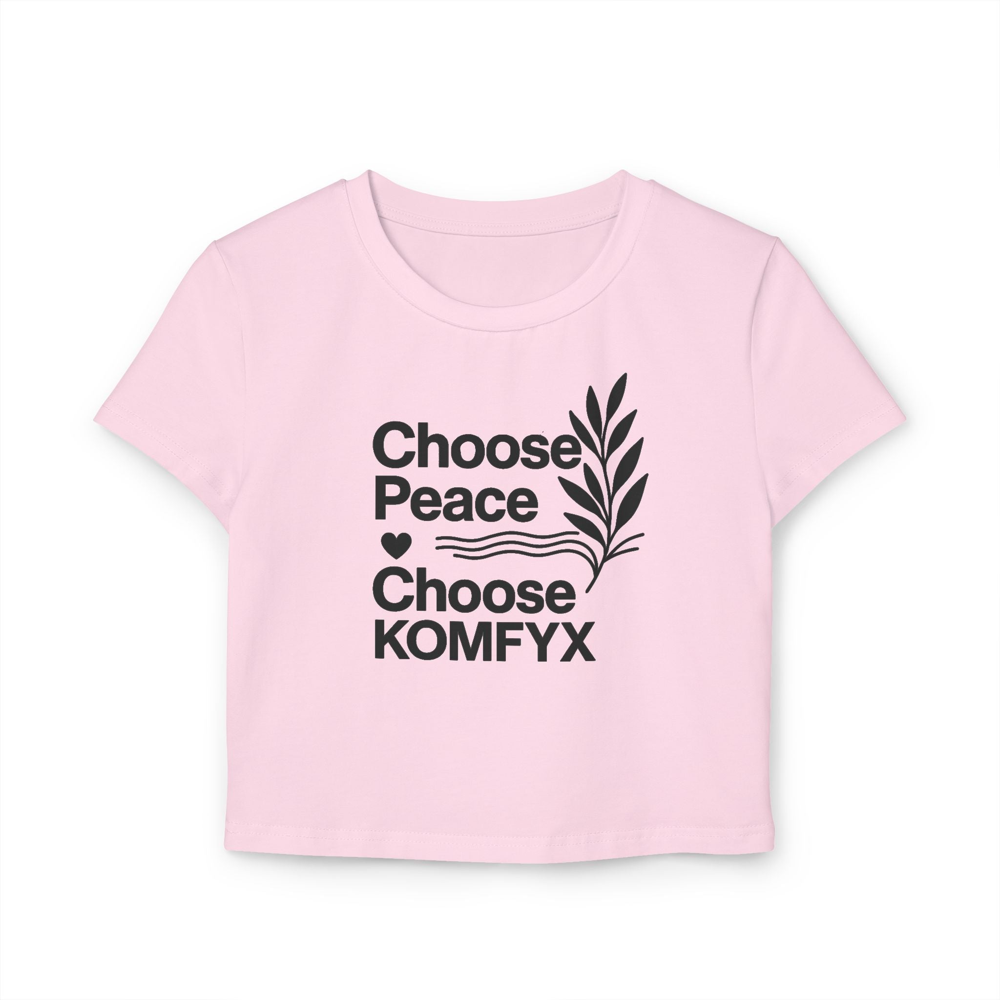 Choose Peace, Choose KOMFYX - Women's Baby Tee