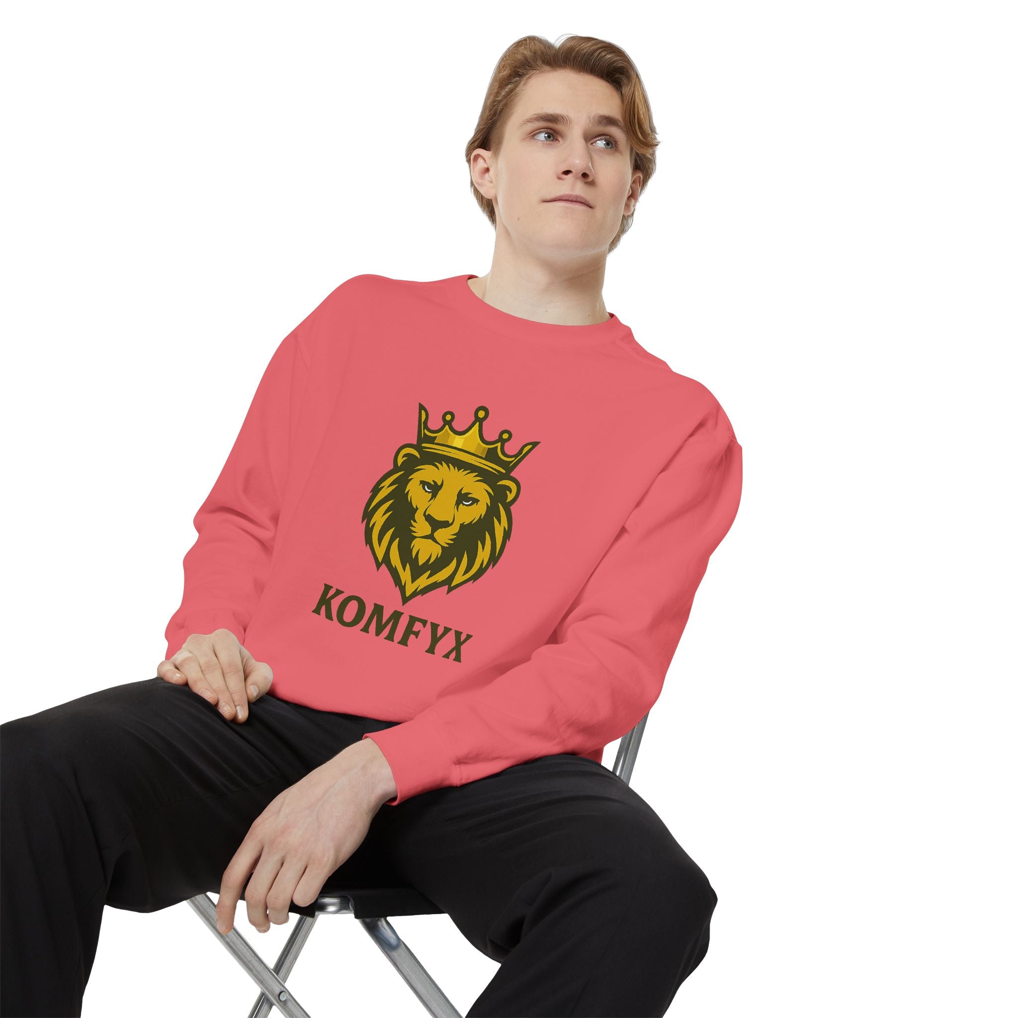 KOMFYX Lion - Garment-Dyed Sweatshirt