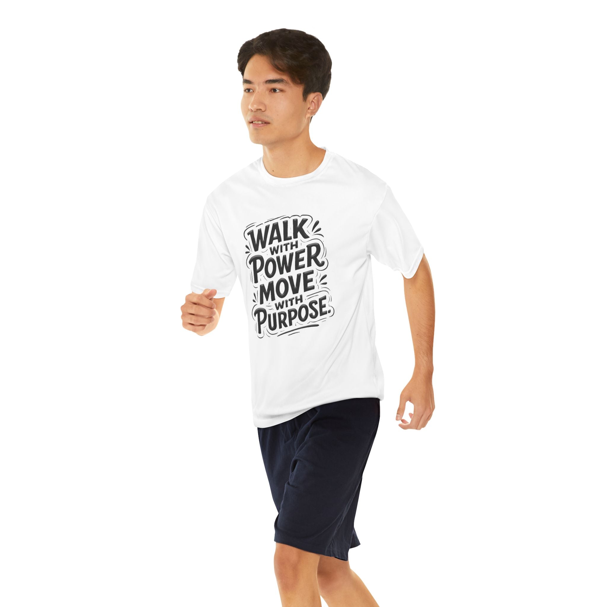 Walk with power, Move with purpose - Men's Performance T-Shirt