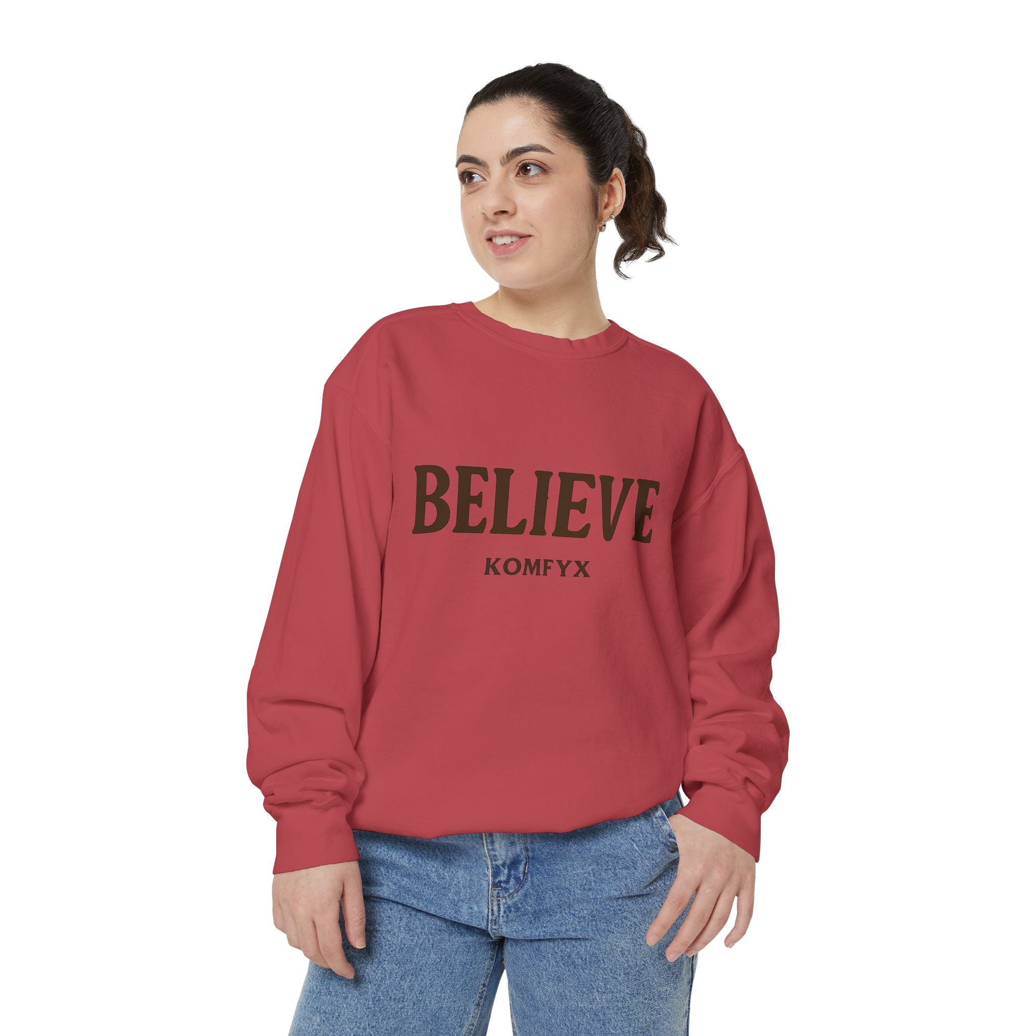 Believe KOMFYX - Garment-Dyed Sweatshirt