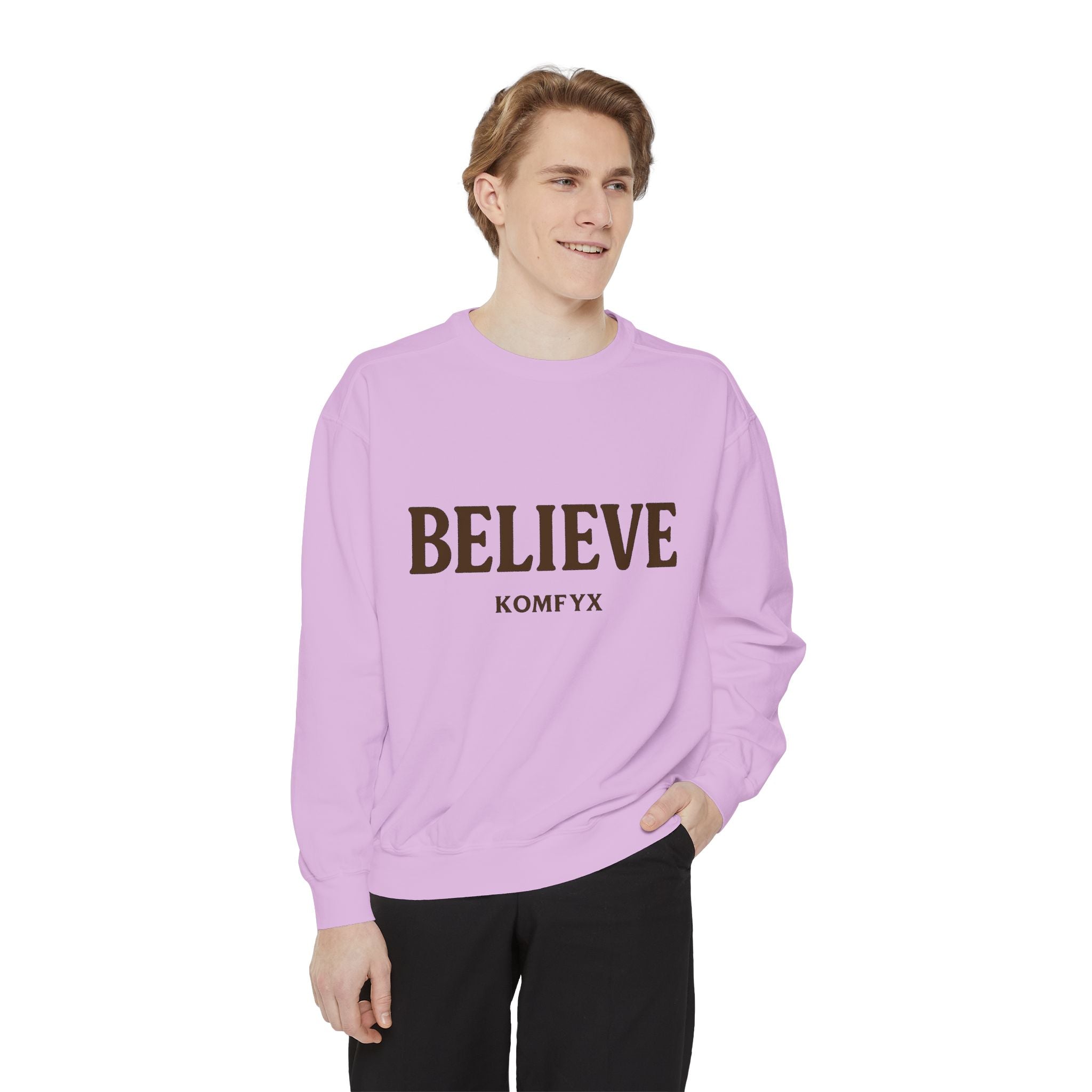 Believe KOMFYX - Garment-Dyed Sweatshirt