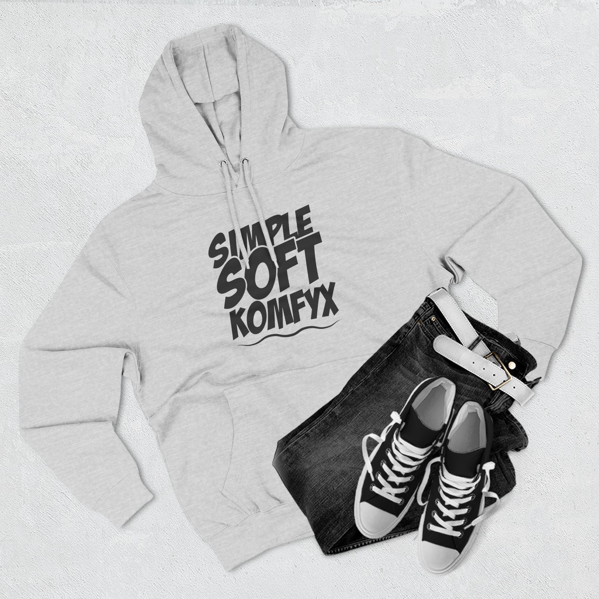 Simple Soft KomfyX - Three-Panel Fleece Hoodie