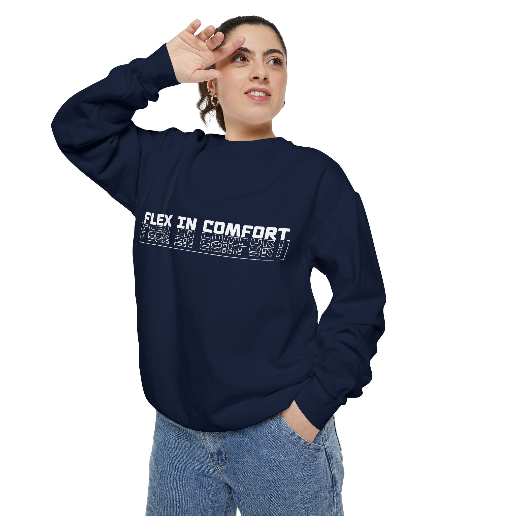 Flex In Comfort - Garment-Dyed Sweatshirt