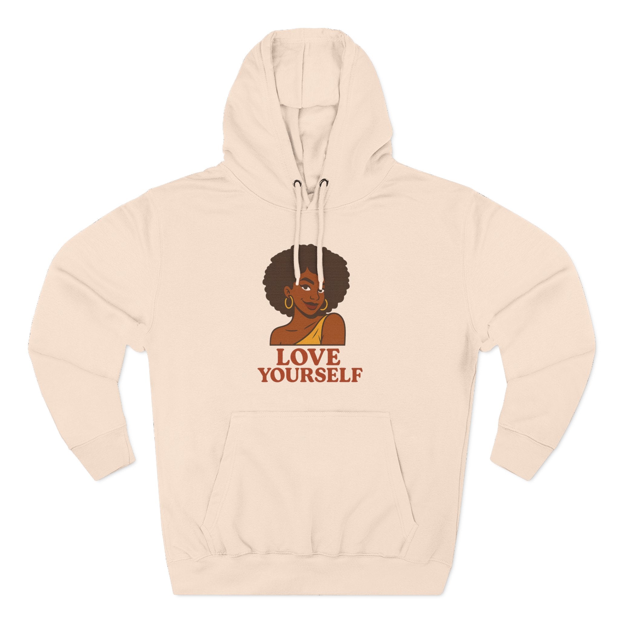 Love Yourself - Three-Panel Fleece Hoodie