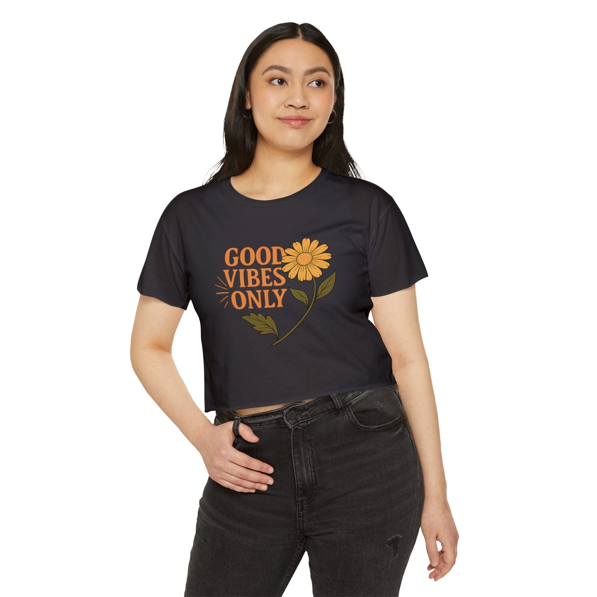 Good Vibes Only - Women's Festival Crop Top