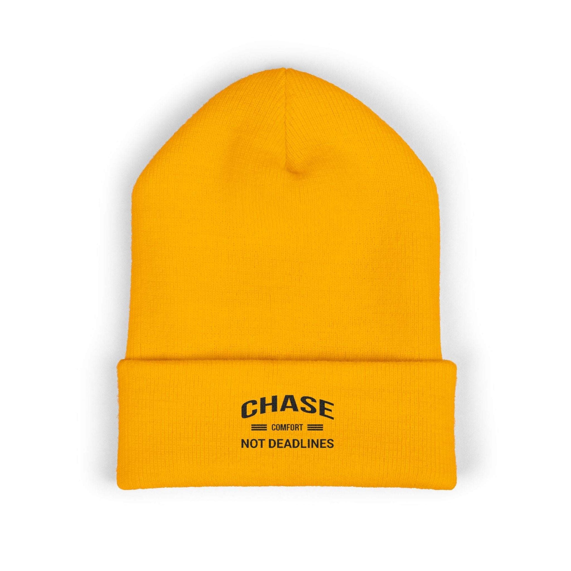 Chase Comfort, Not Deadlines - Classic Cuffed Beanie