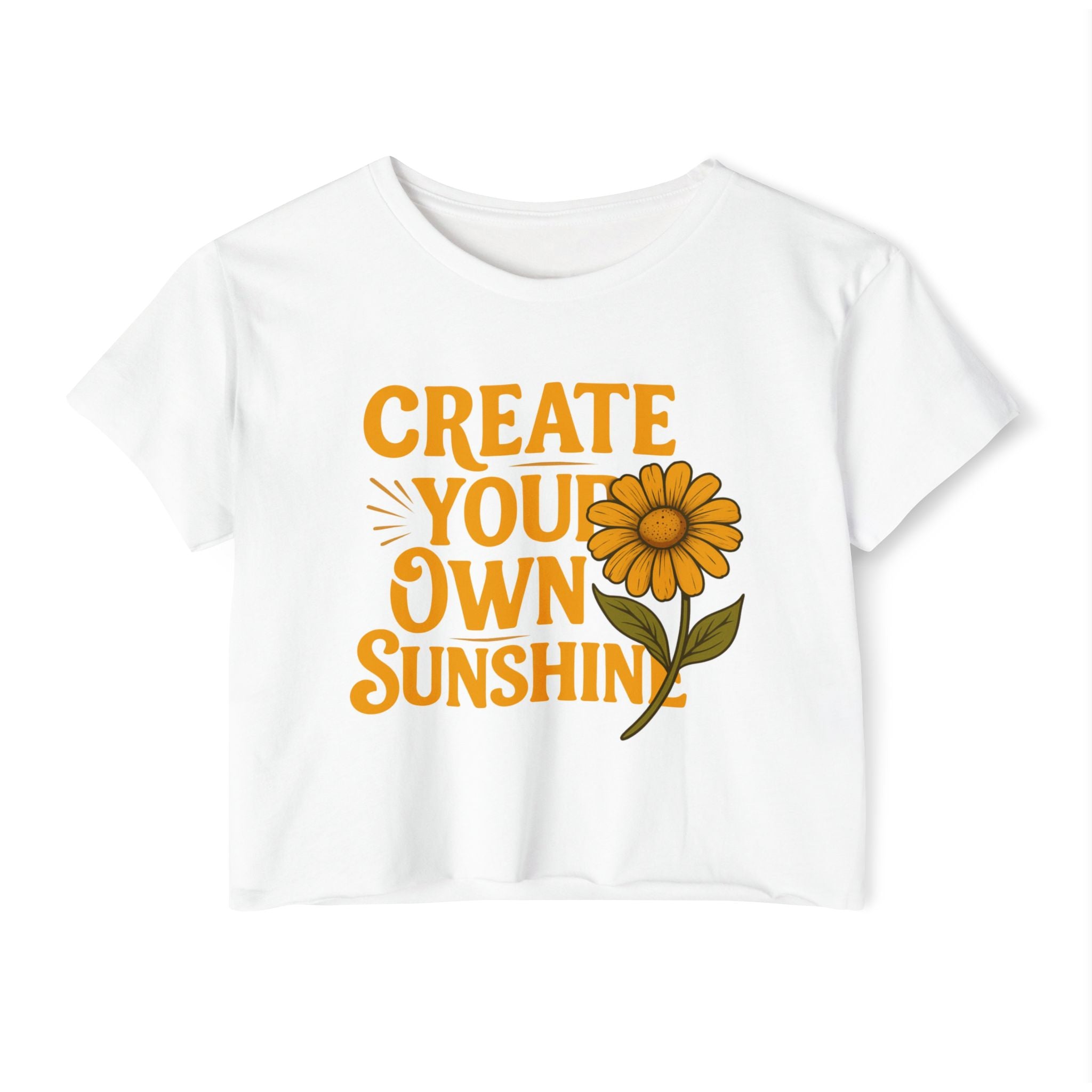 Create Your Own Sunshine - Women's Festival Crop Top