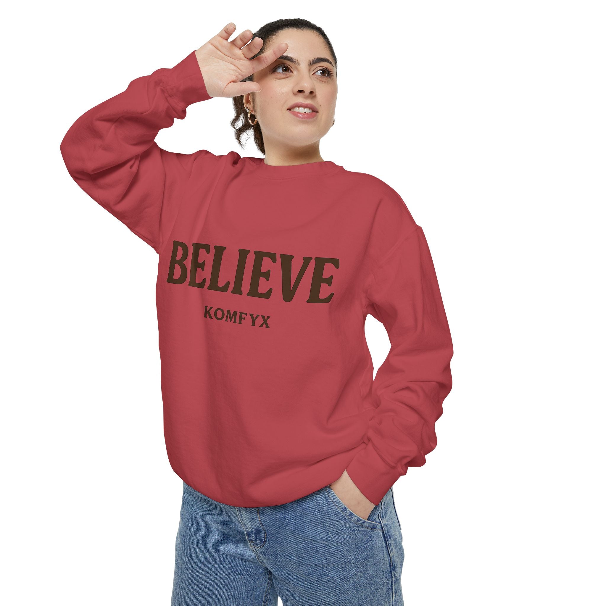 Believe KOMFYX - Garment-Dyed Sweatshirt